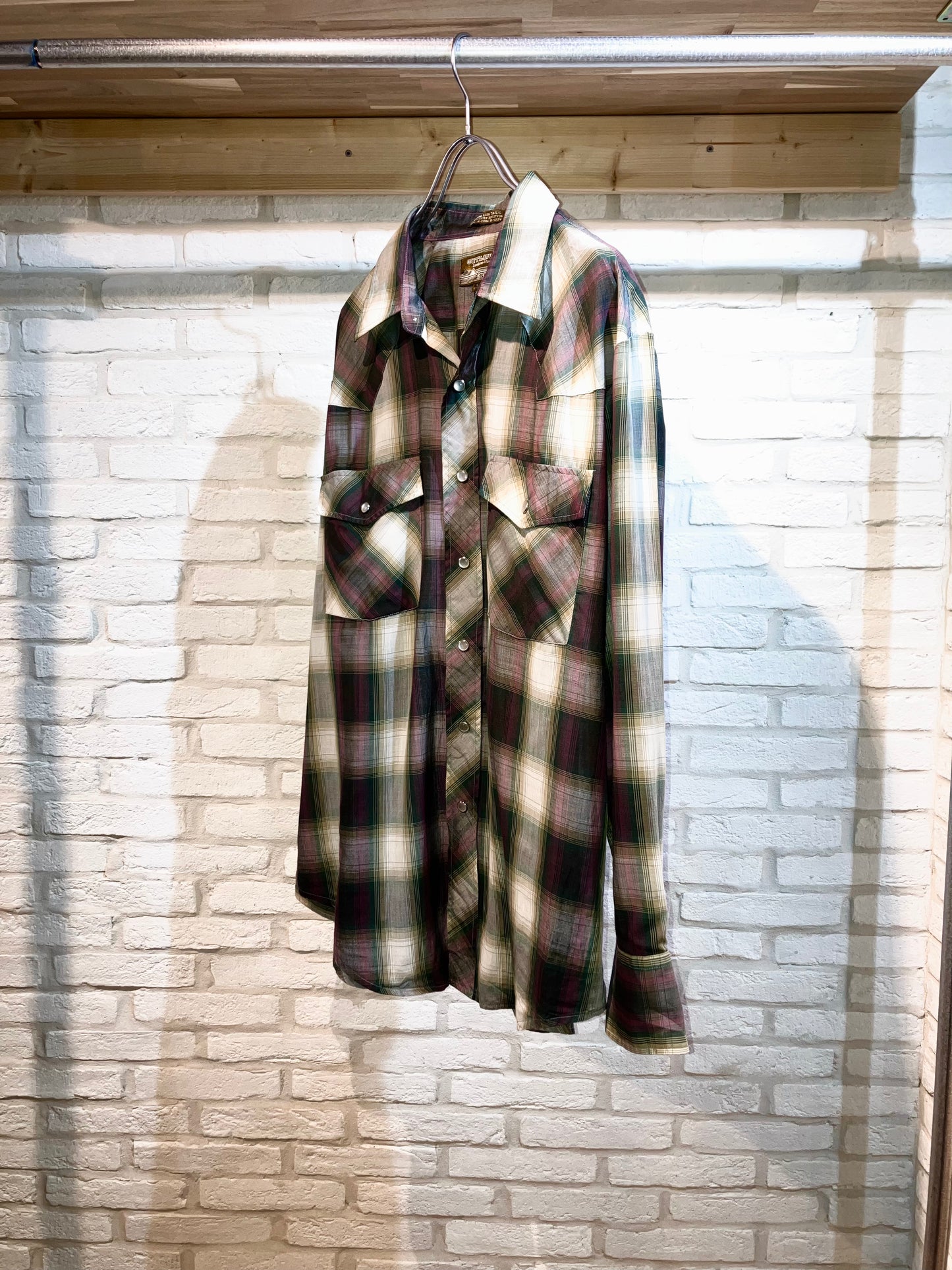 Old Ombre Check Western Shirt