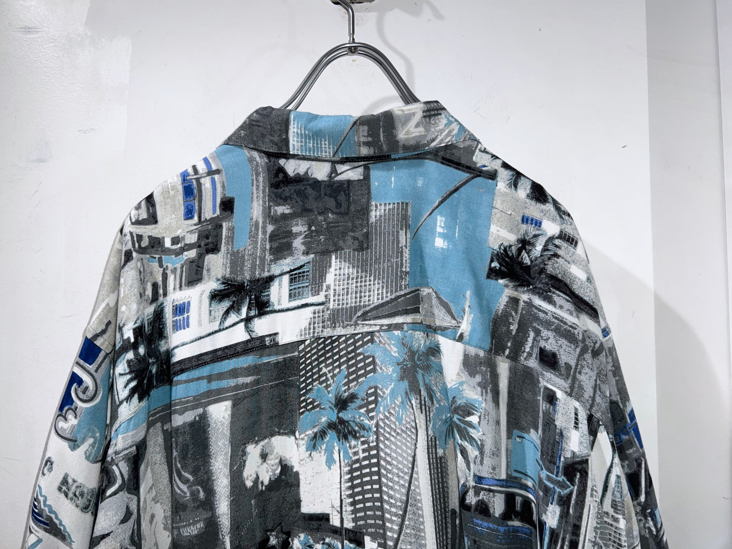 Oversized Abstract Rayon Shirt
