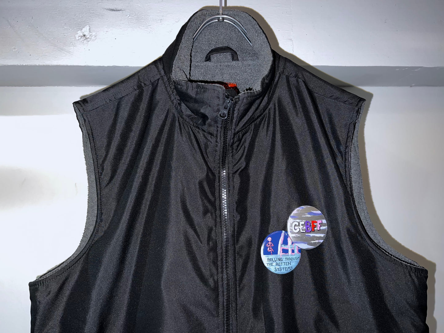 'CLEAR-EYED' Fleece-Lined Vest
