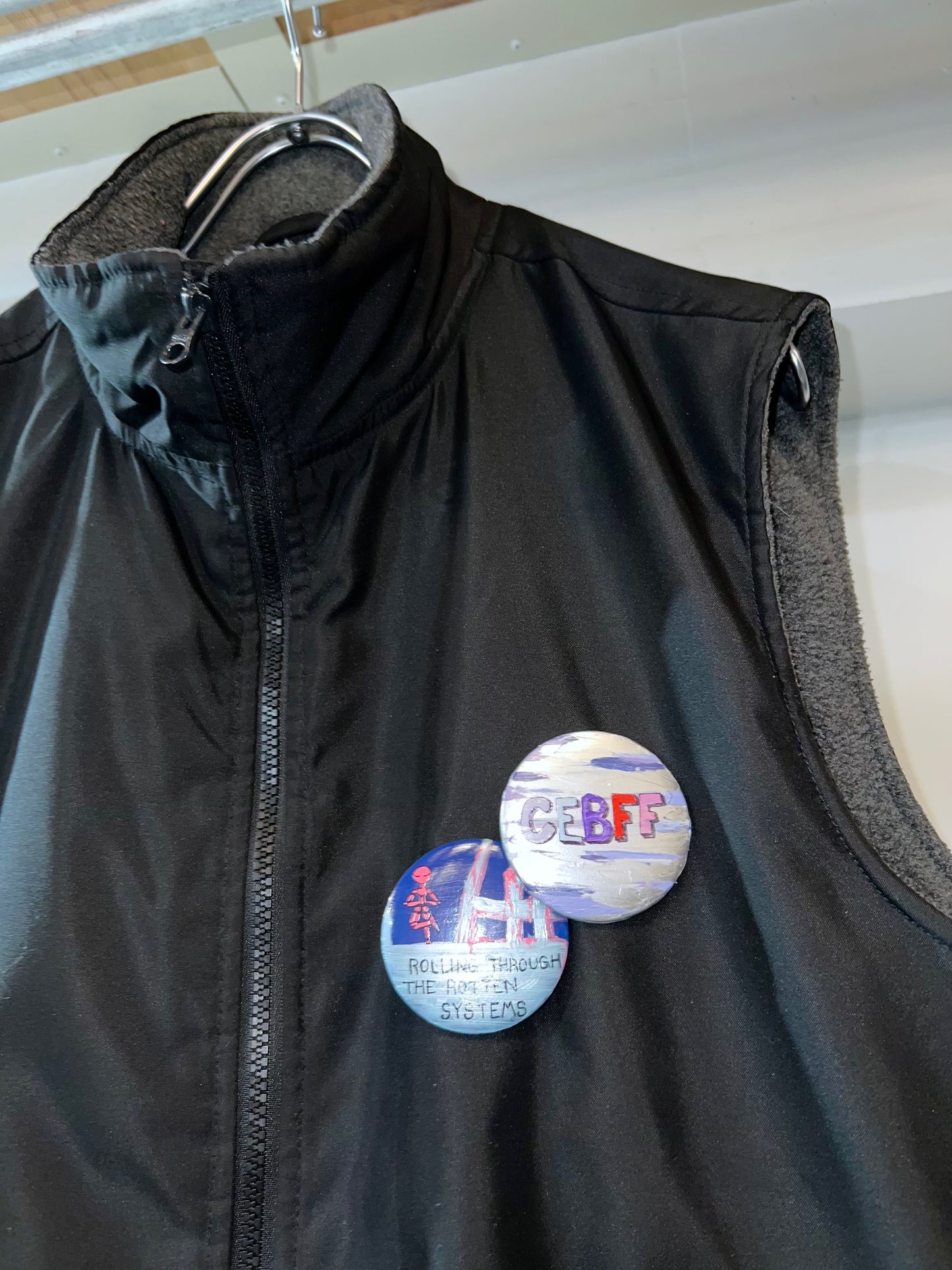 'CLEAR-EYED' Fleece-Lined Vest