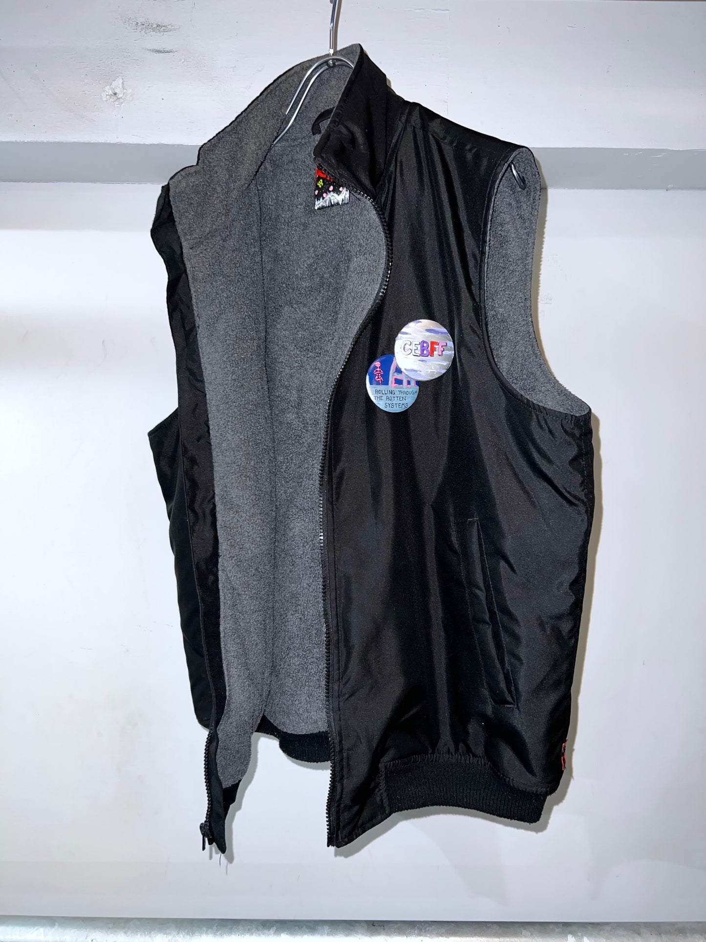 'CLEAR-EYED' Fleece-Lined Vest