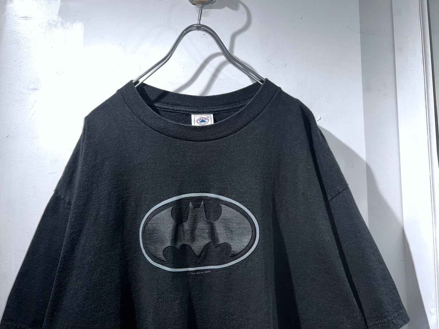 00s Vintage Batman Leather Emblem Tee