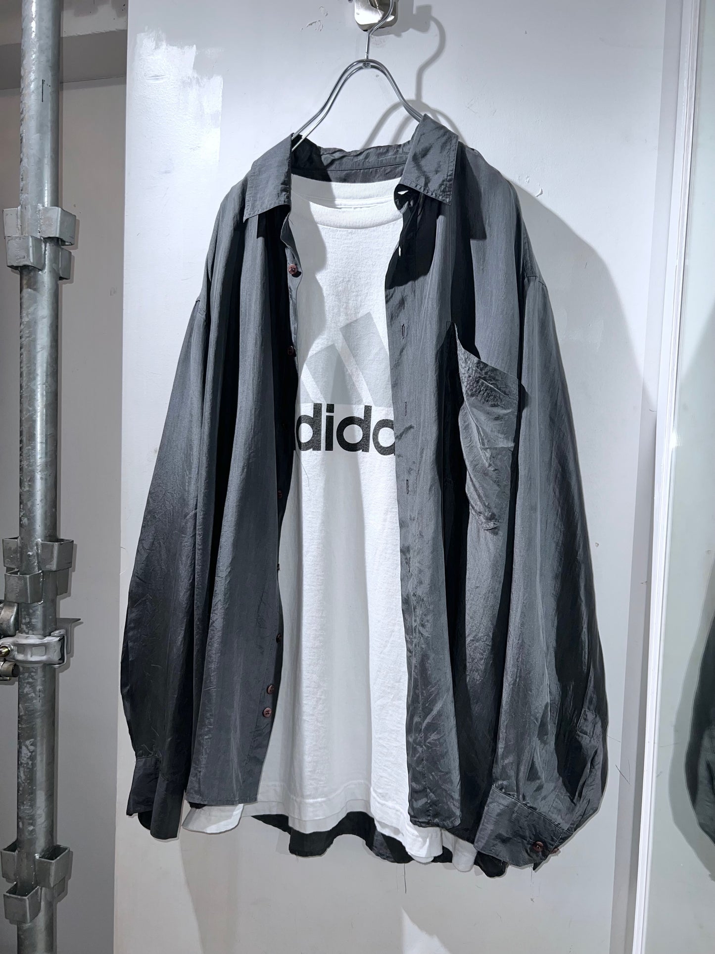 Old Grey Silk Shirt