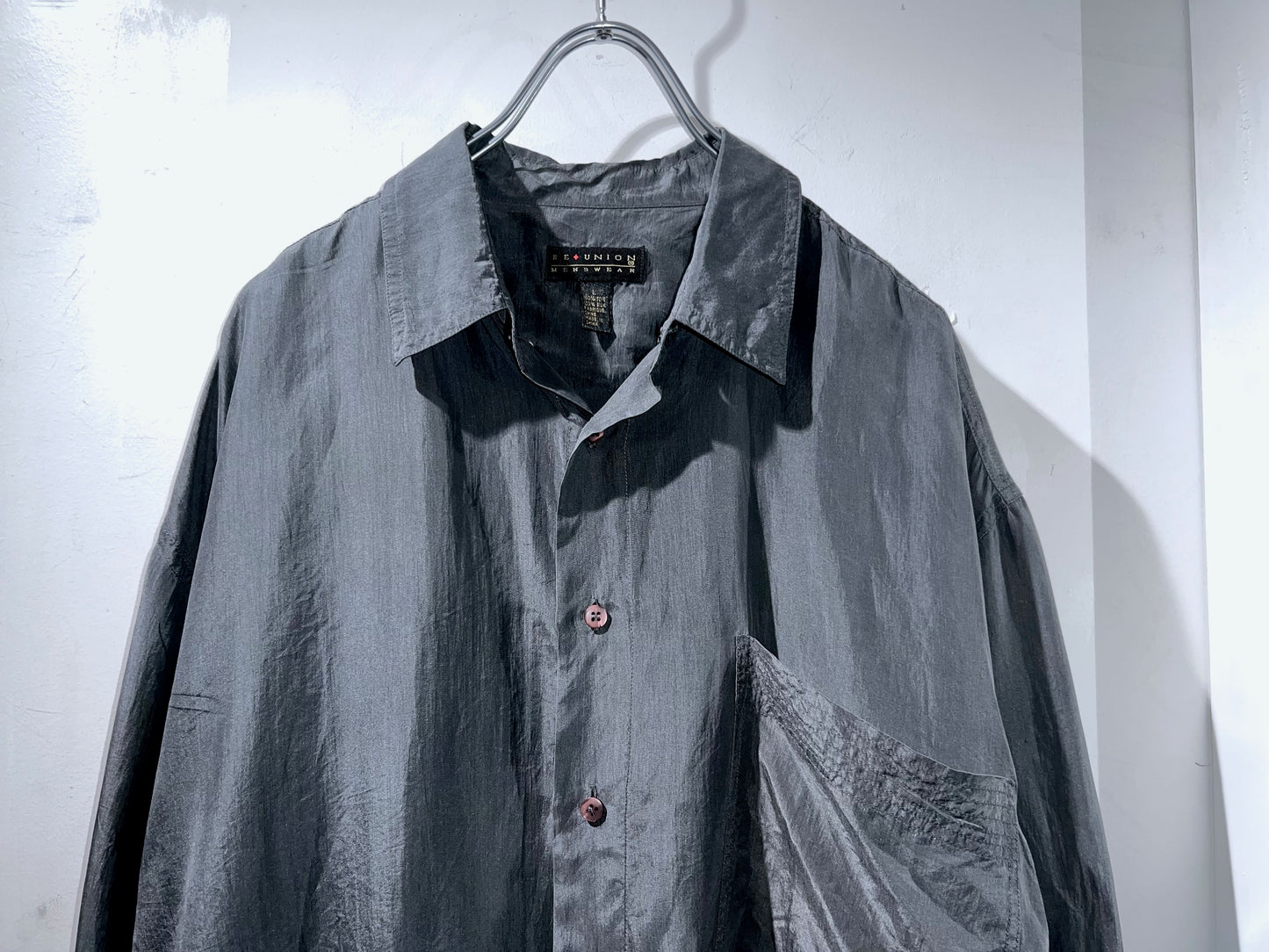 Old Grey Silk Shirt