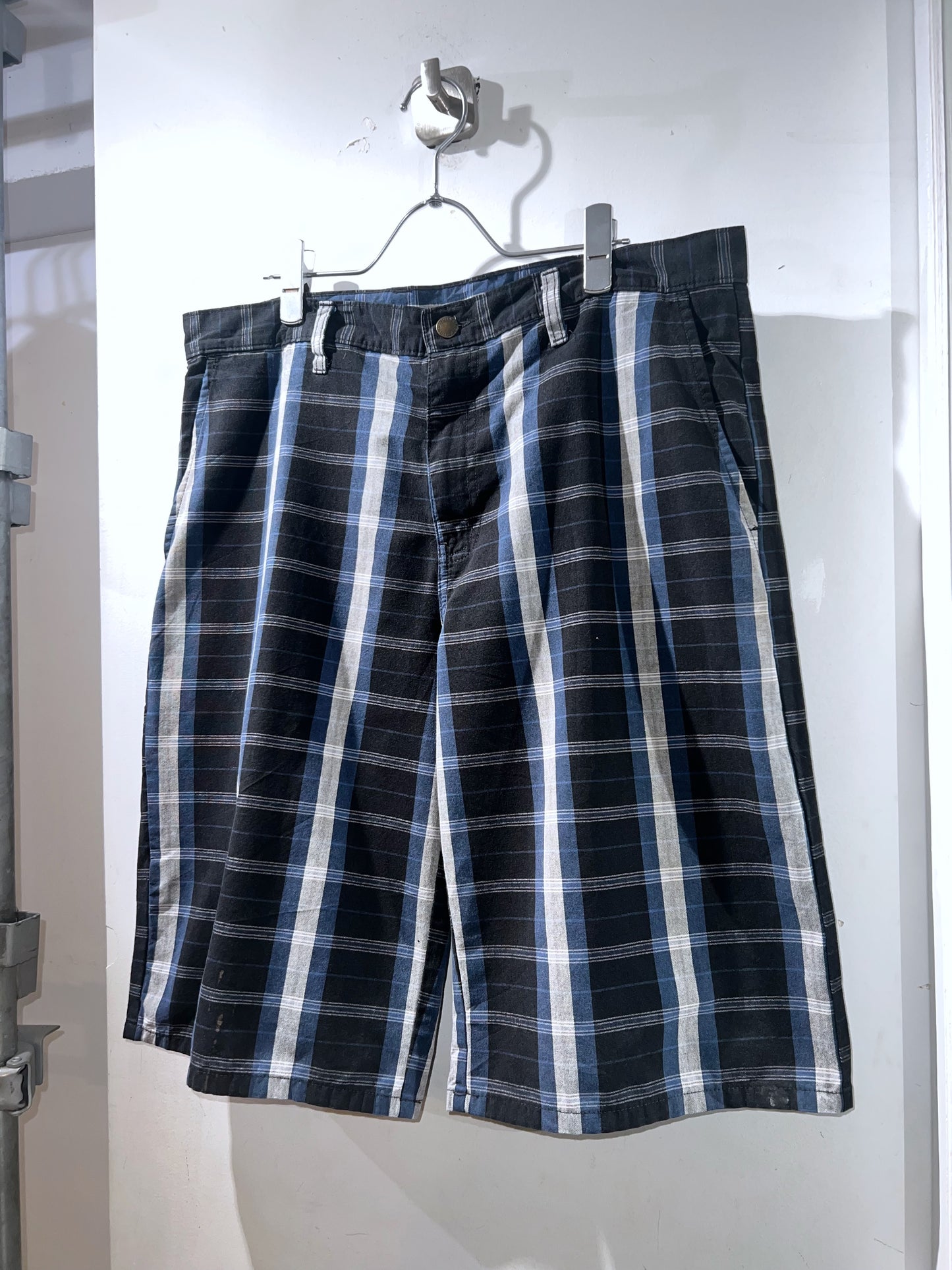 Dickies Wide Leg Plaid Shorts