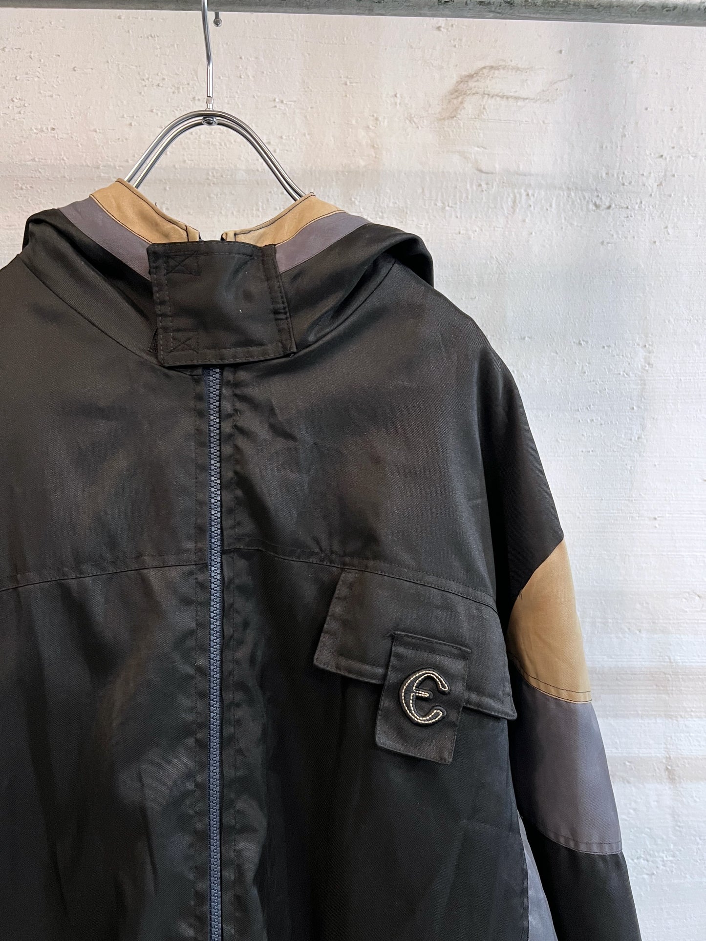 old Euro Essenza Quilt-Lined Colorblock Jacket