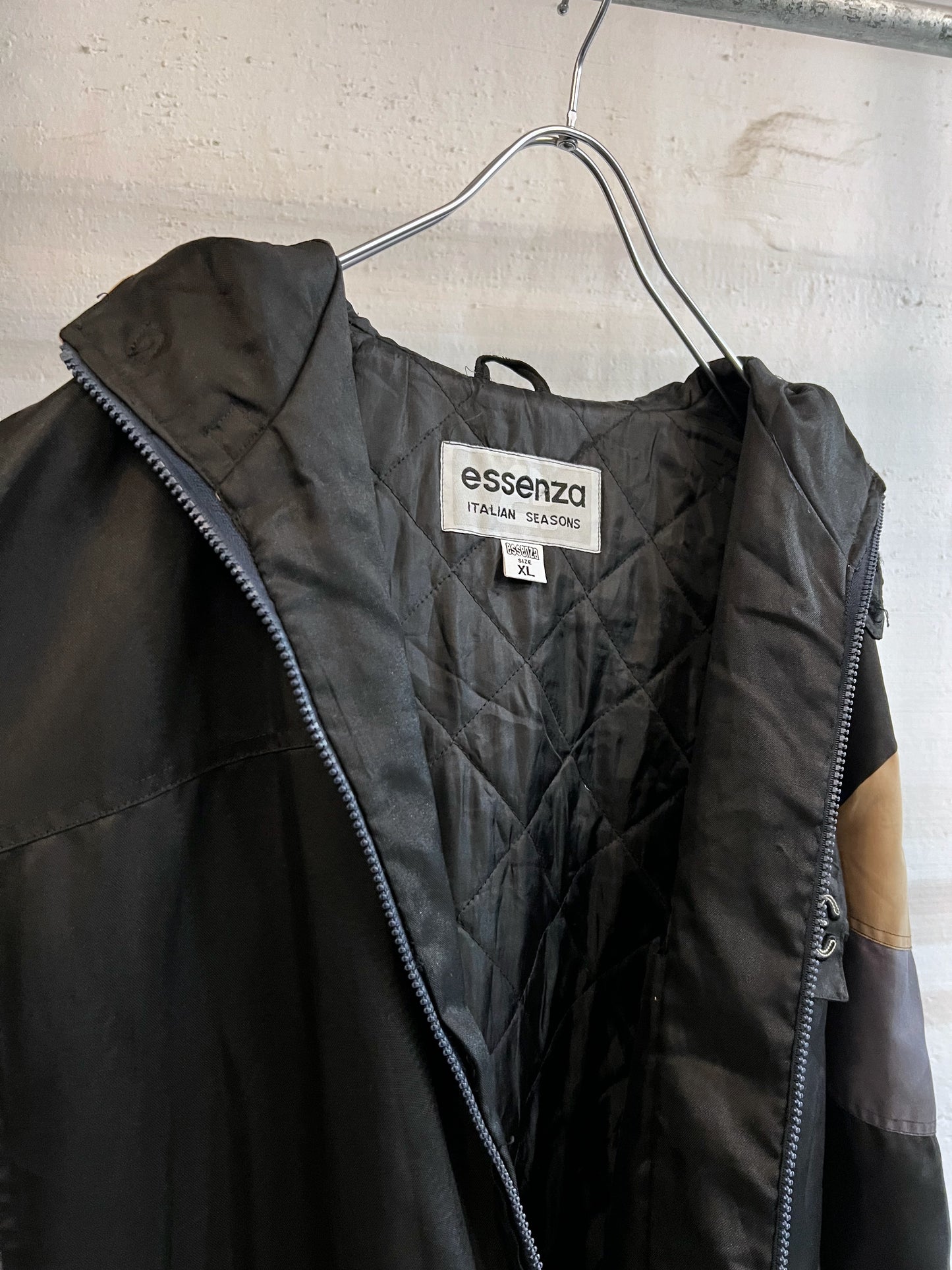 old Euro Essenza Quilt-Lined Colorblock Jacket