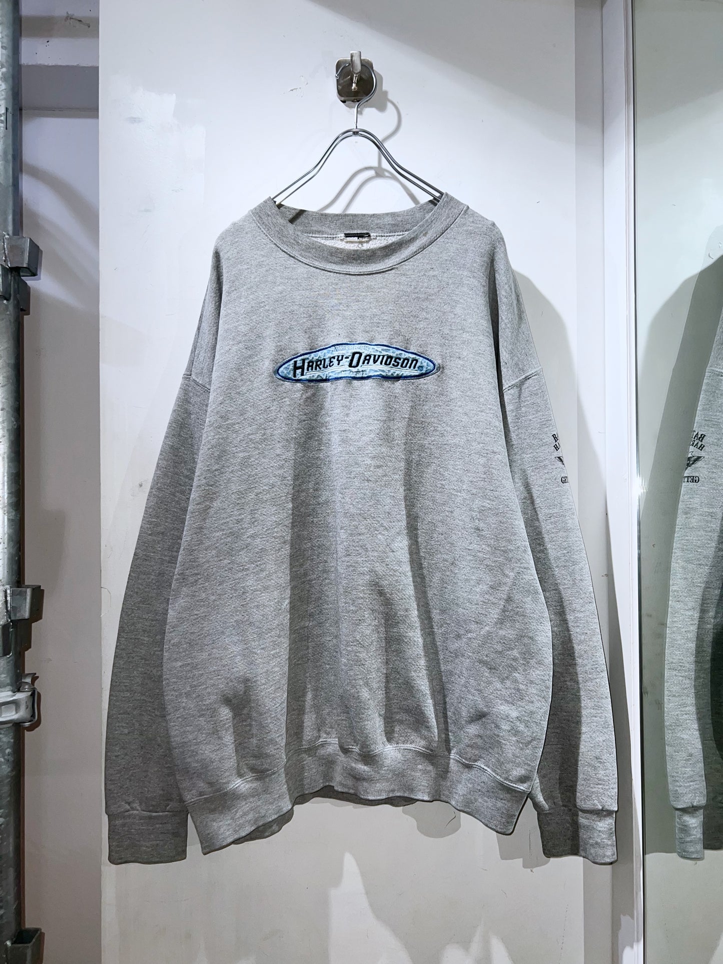 00s Harley Davidson Denim Logo Sweatshirt