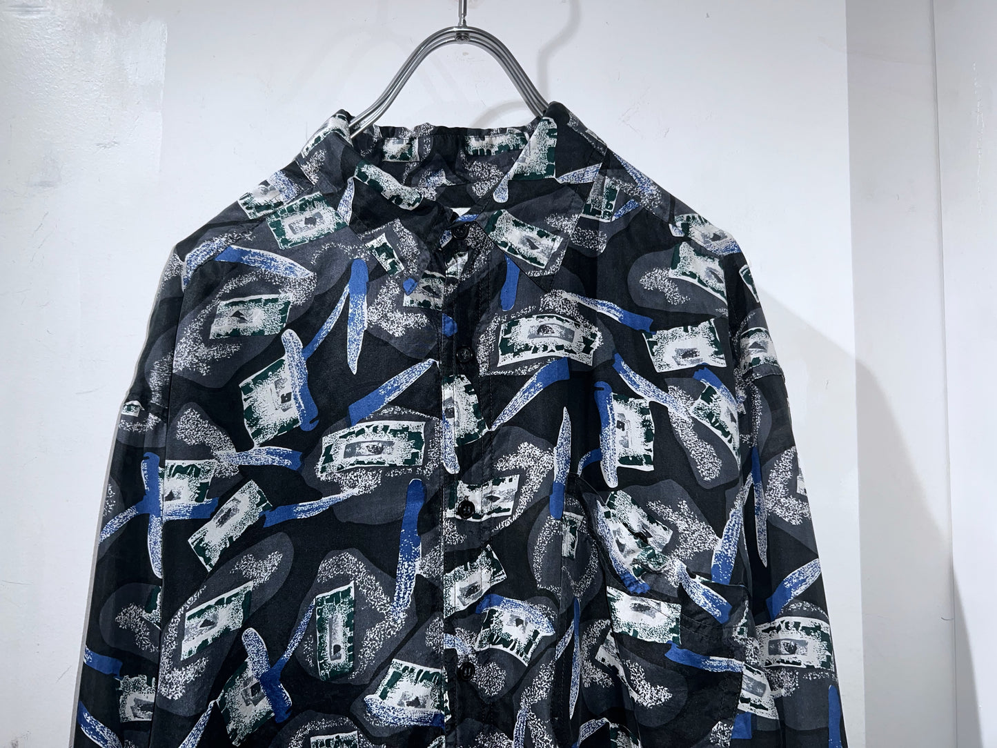 Vintage Silk Abstract L/S Shirt