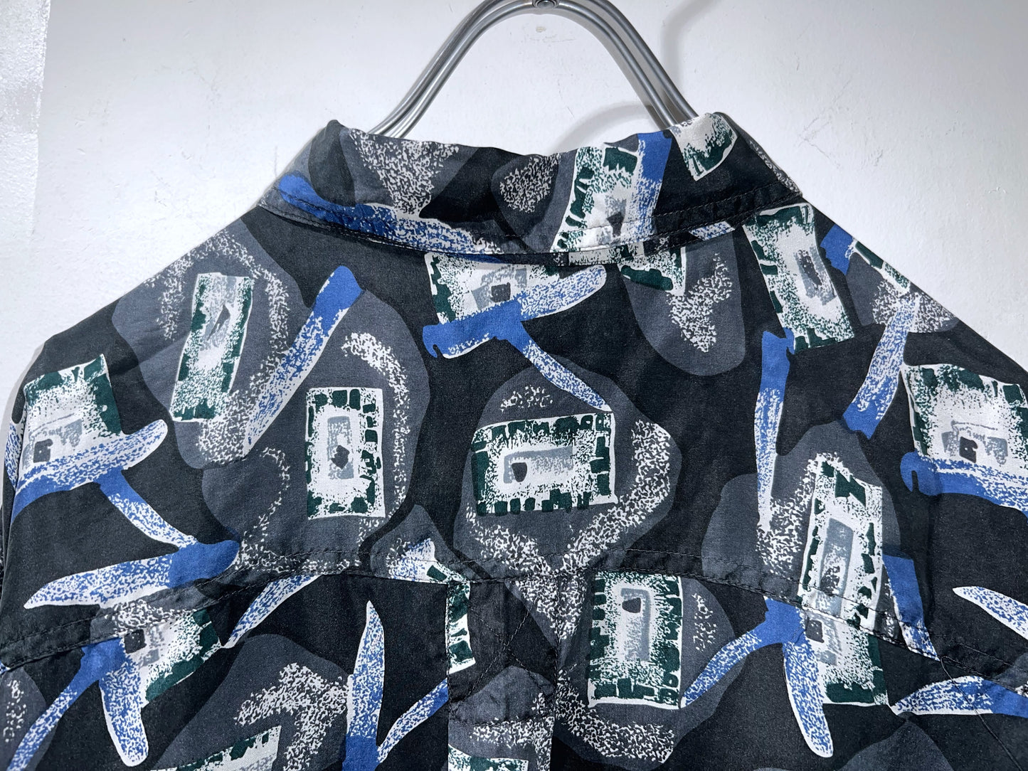 Vintage Silk Abstract L/S Shirt