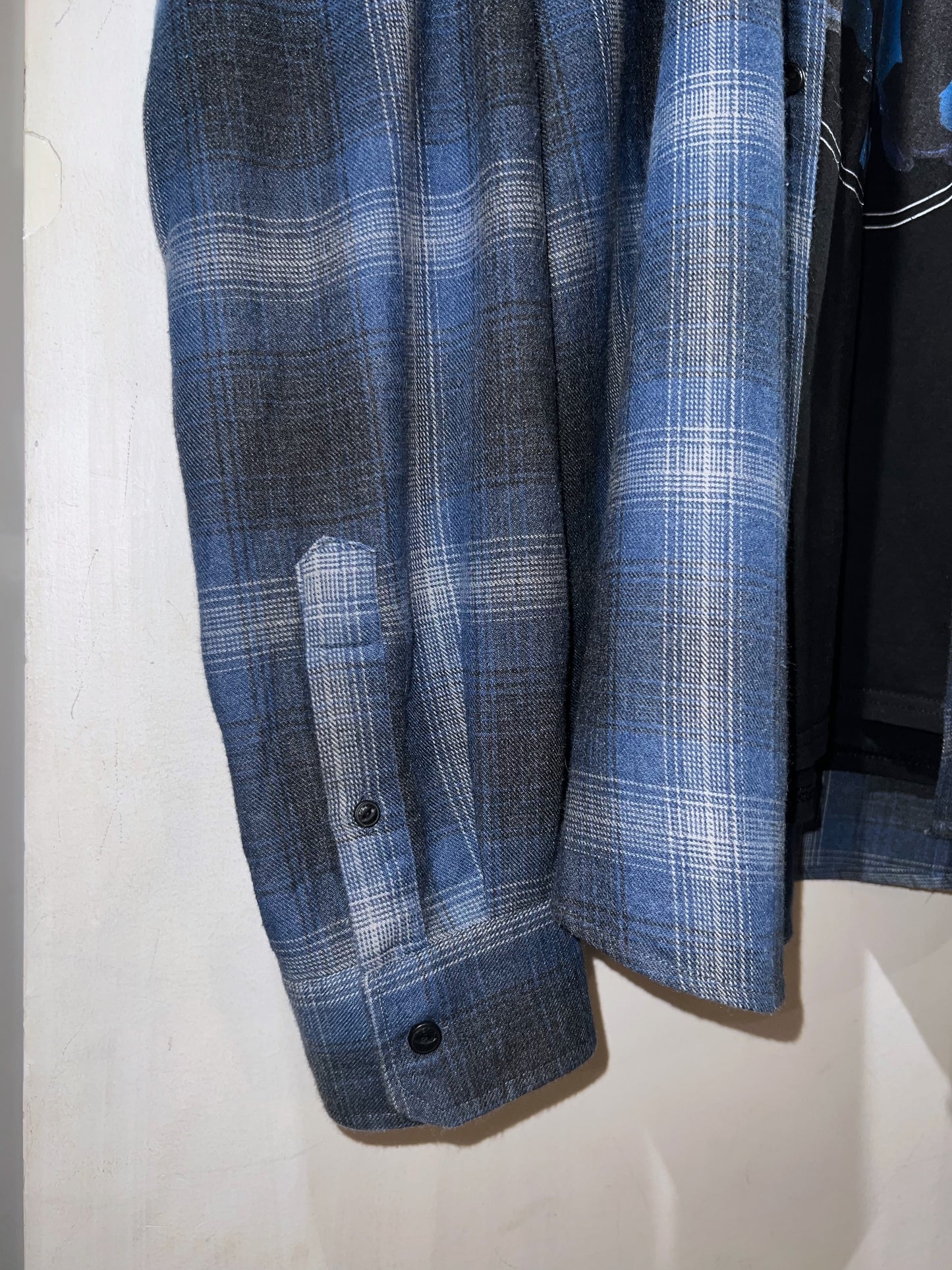 Comfort Weight Ombre Check L/S Shirt Oversized fit