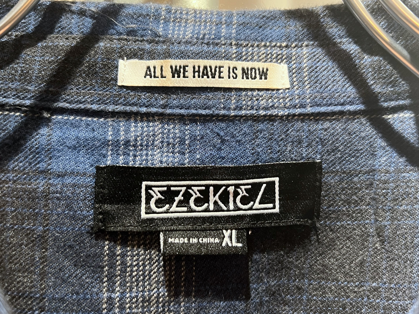 Comfort Weight Ombre Check L/S Shirt Oversized fit