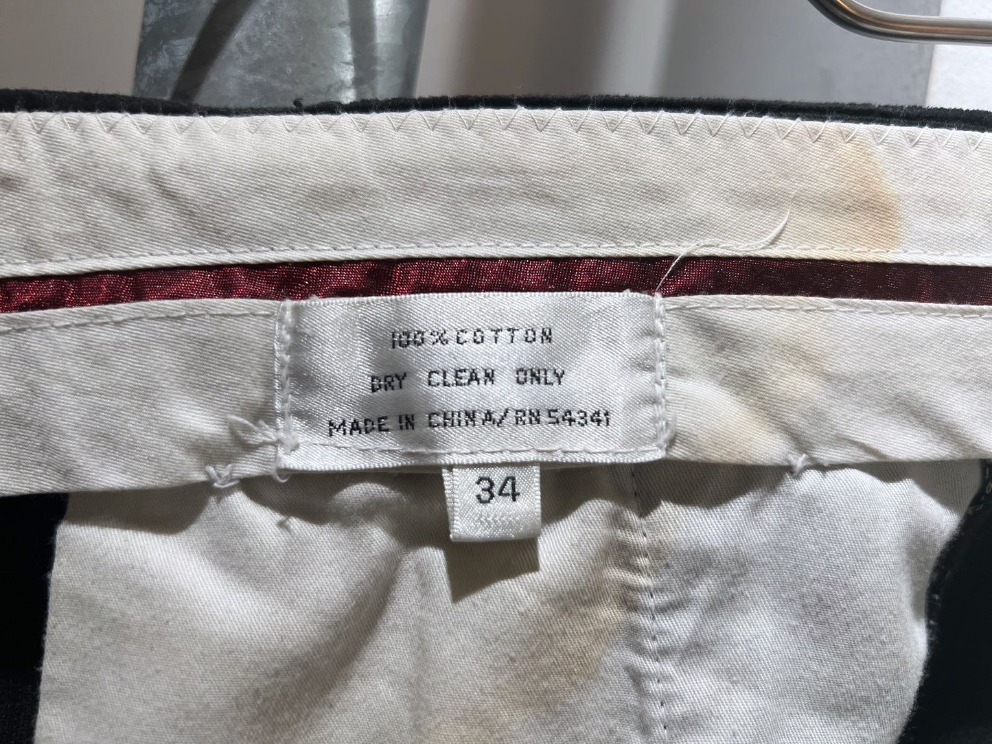 Old Black Cord Trousers