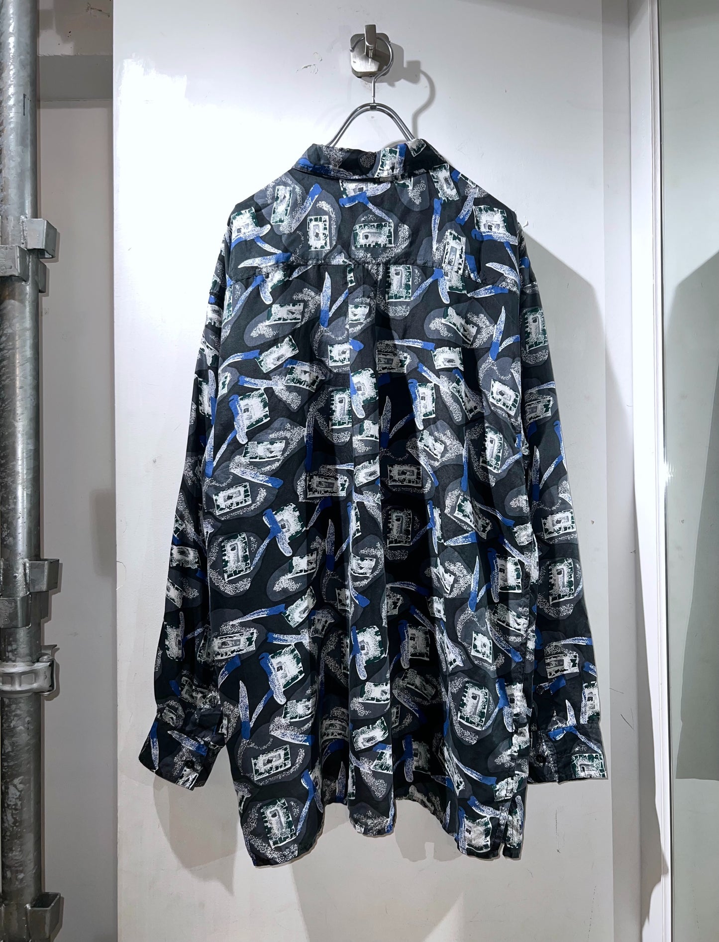 Vintage Silk Abstract L/S Shirt