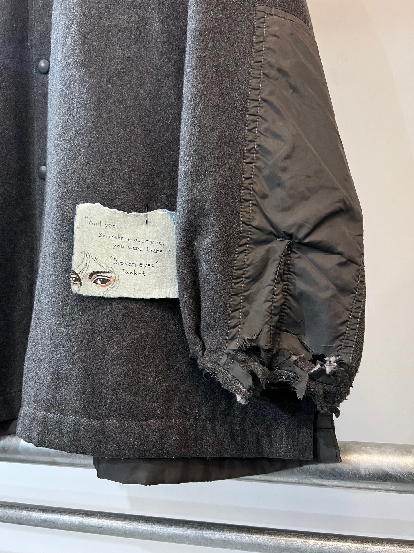 'CREAR-EYED' Broken eyes Jacket
