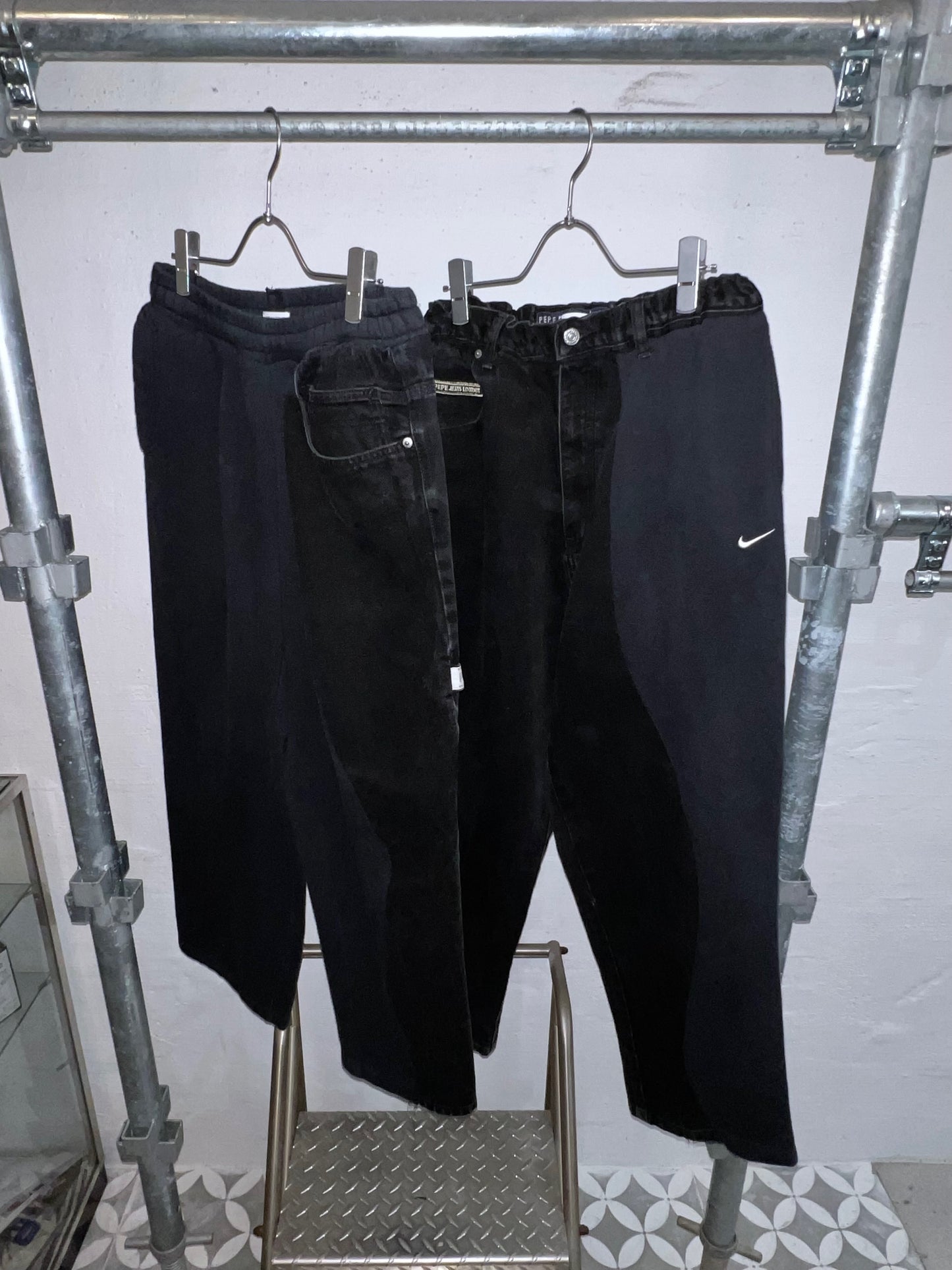 REMAKEBYK × Business as Usual Split Pants BLK