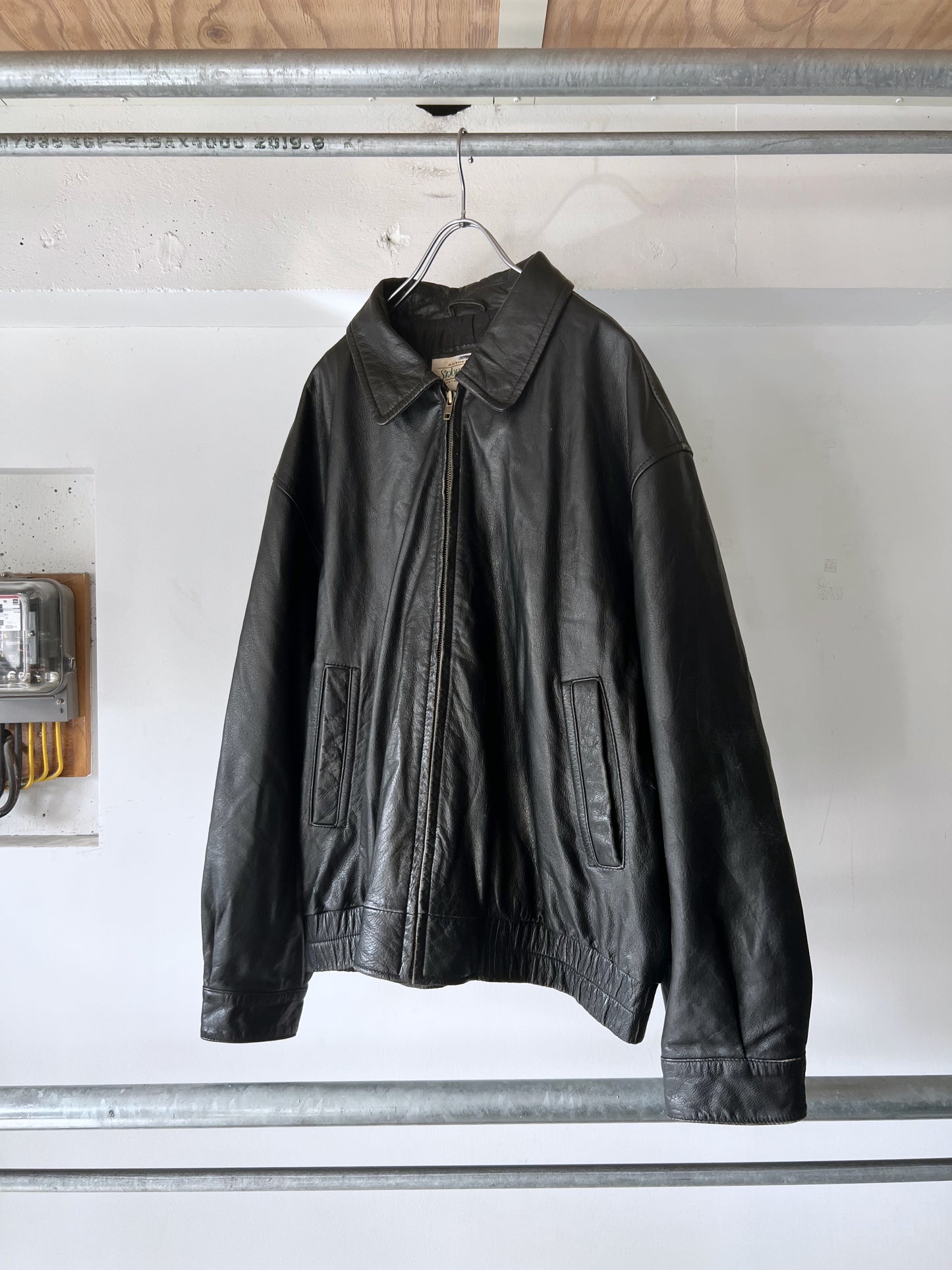 Old St. Johns Bay Leather Drizzler Jacket