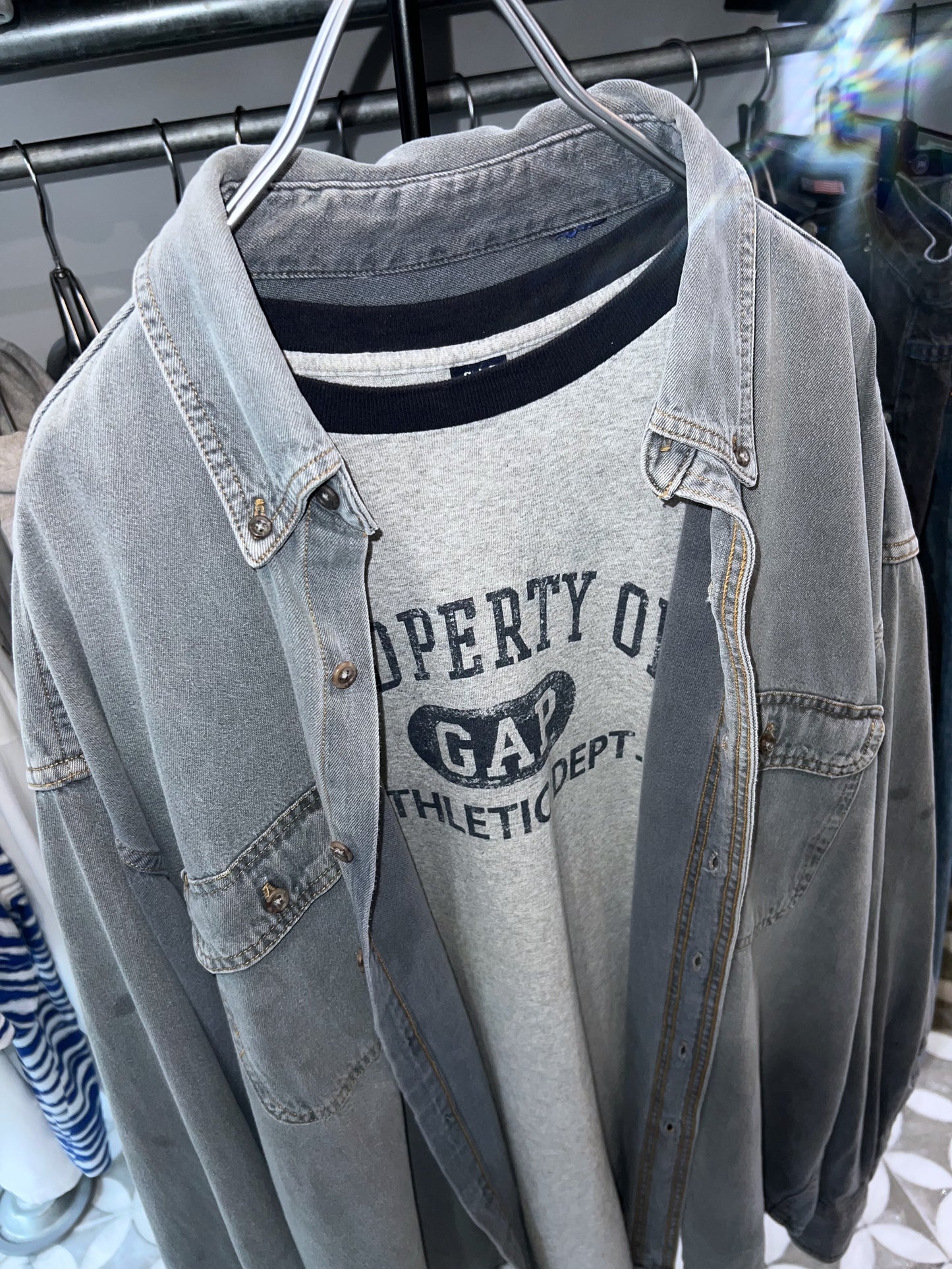 Old GAP Faded Denim Shirt