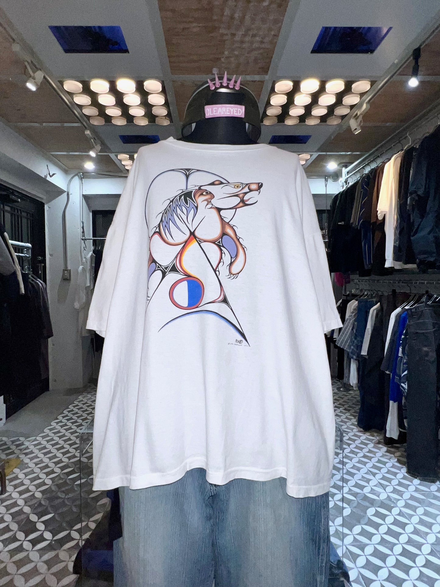 90s Vintage Graffiti Man Printed Tee