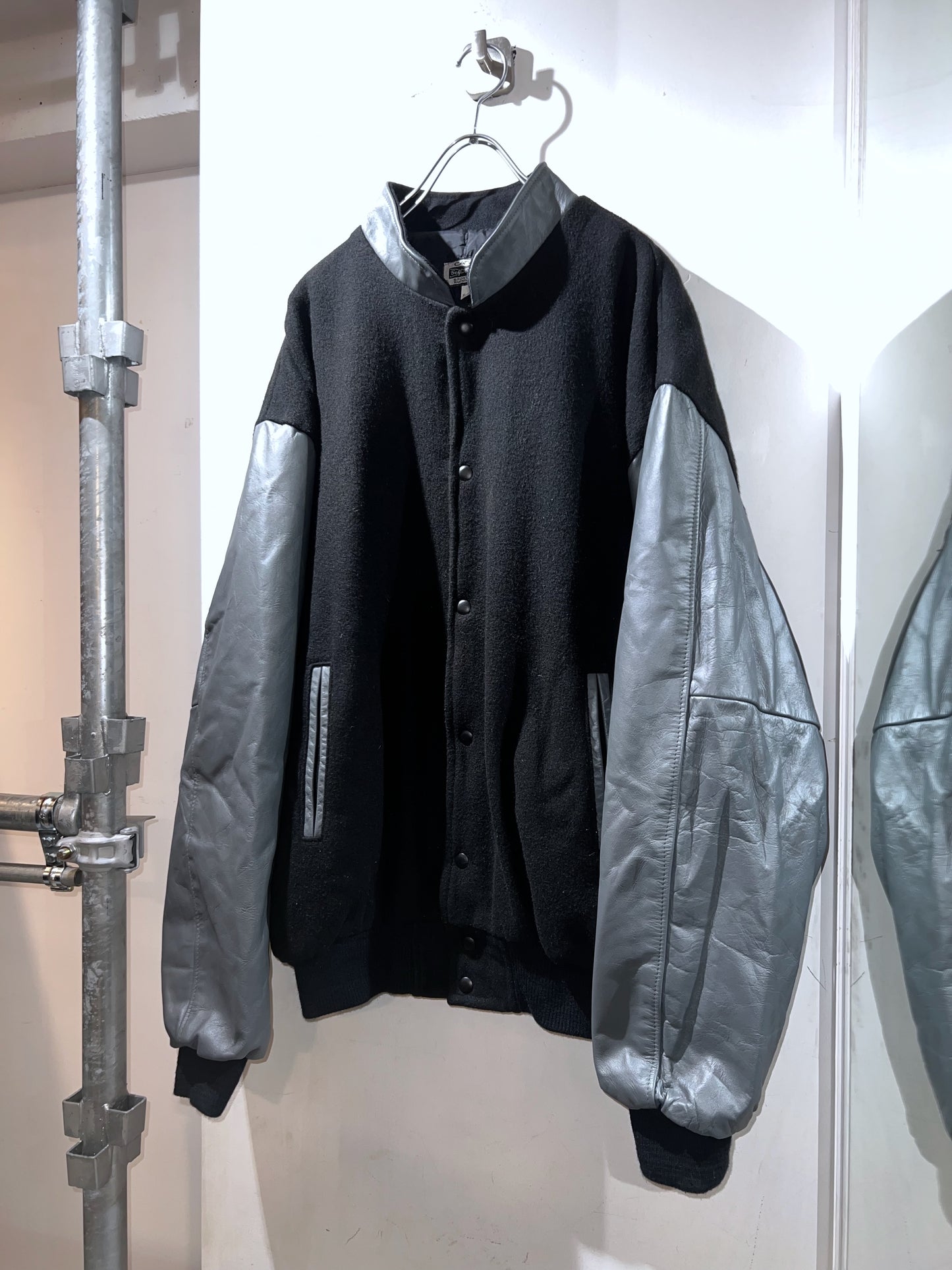 Vintage Melton Leather Anthem Jacket