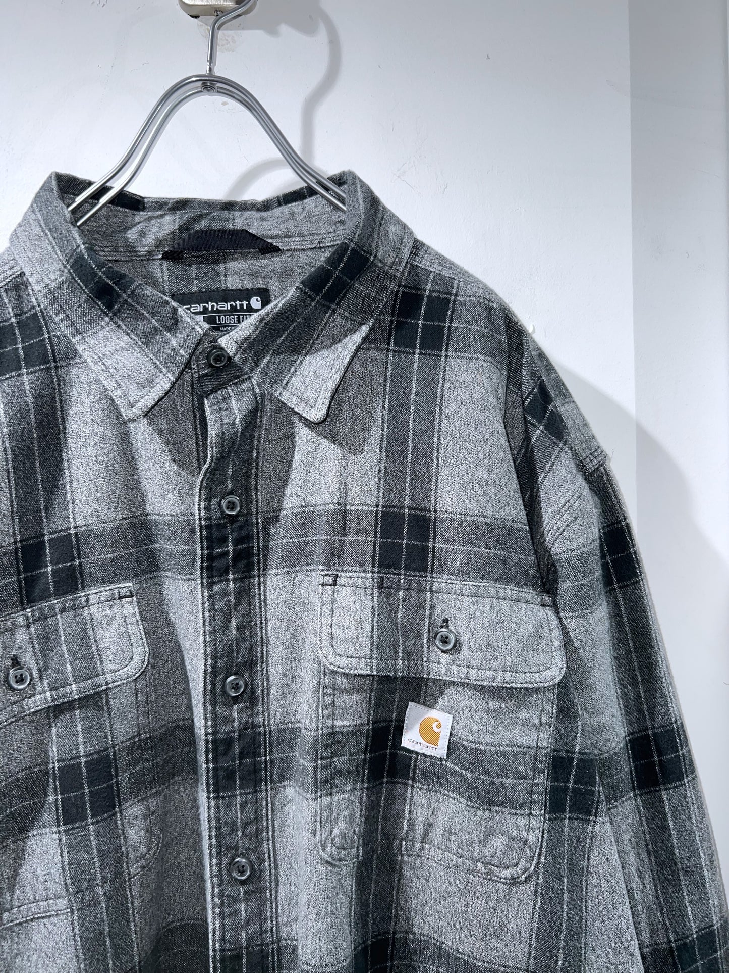 Carhartt Plus-sized Heavy Weight Plaid Shirt
