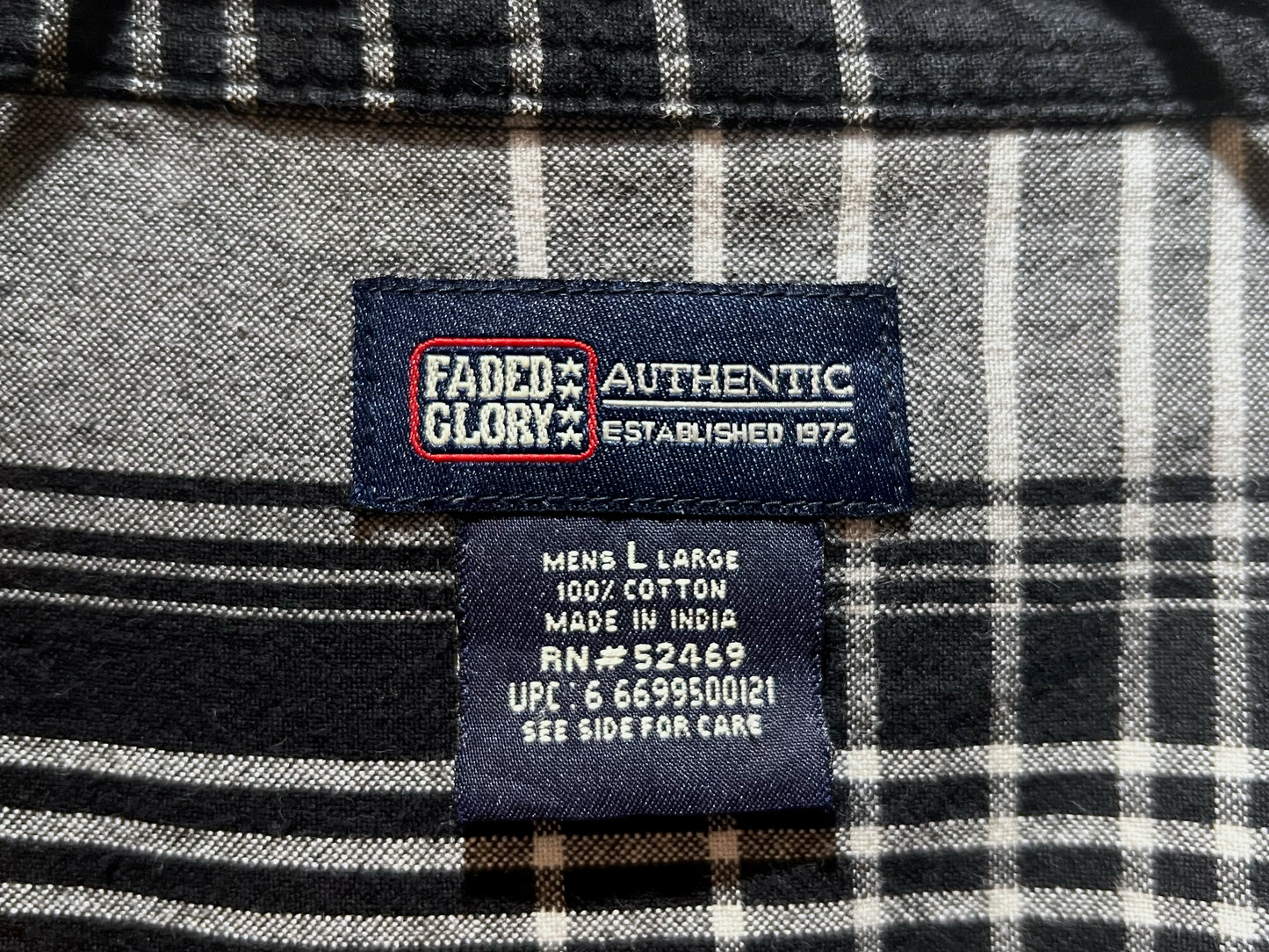 FADED GLORY Cotton Plaid Shirt