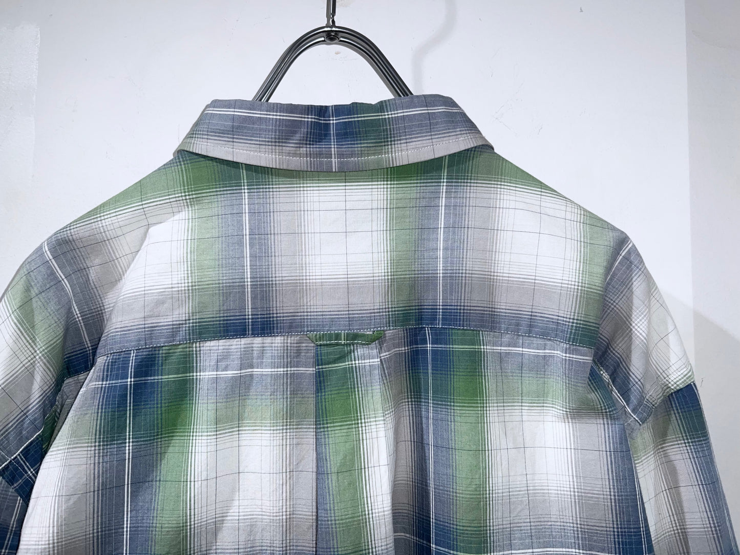 00s John Bartlett Cotton Ombre Check Shirt
