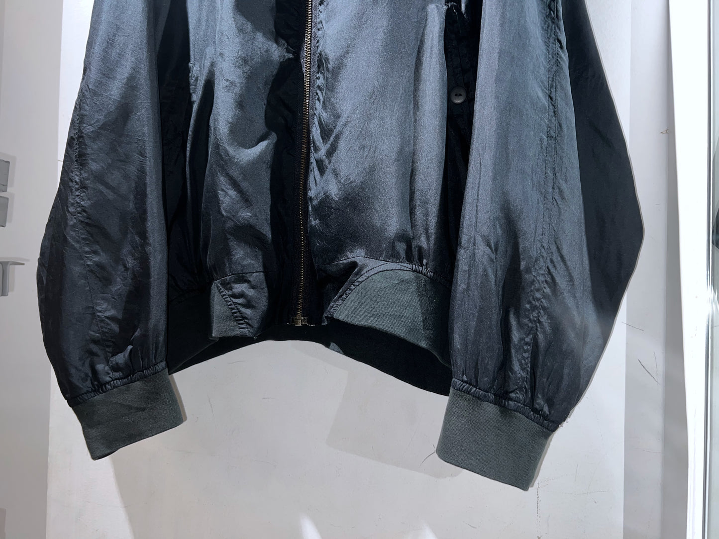 Old ROVELLE Silk Zip-Up Blouson