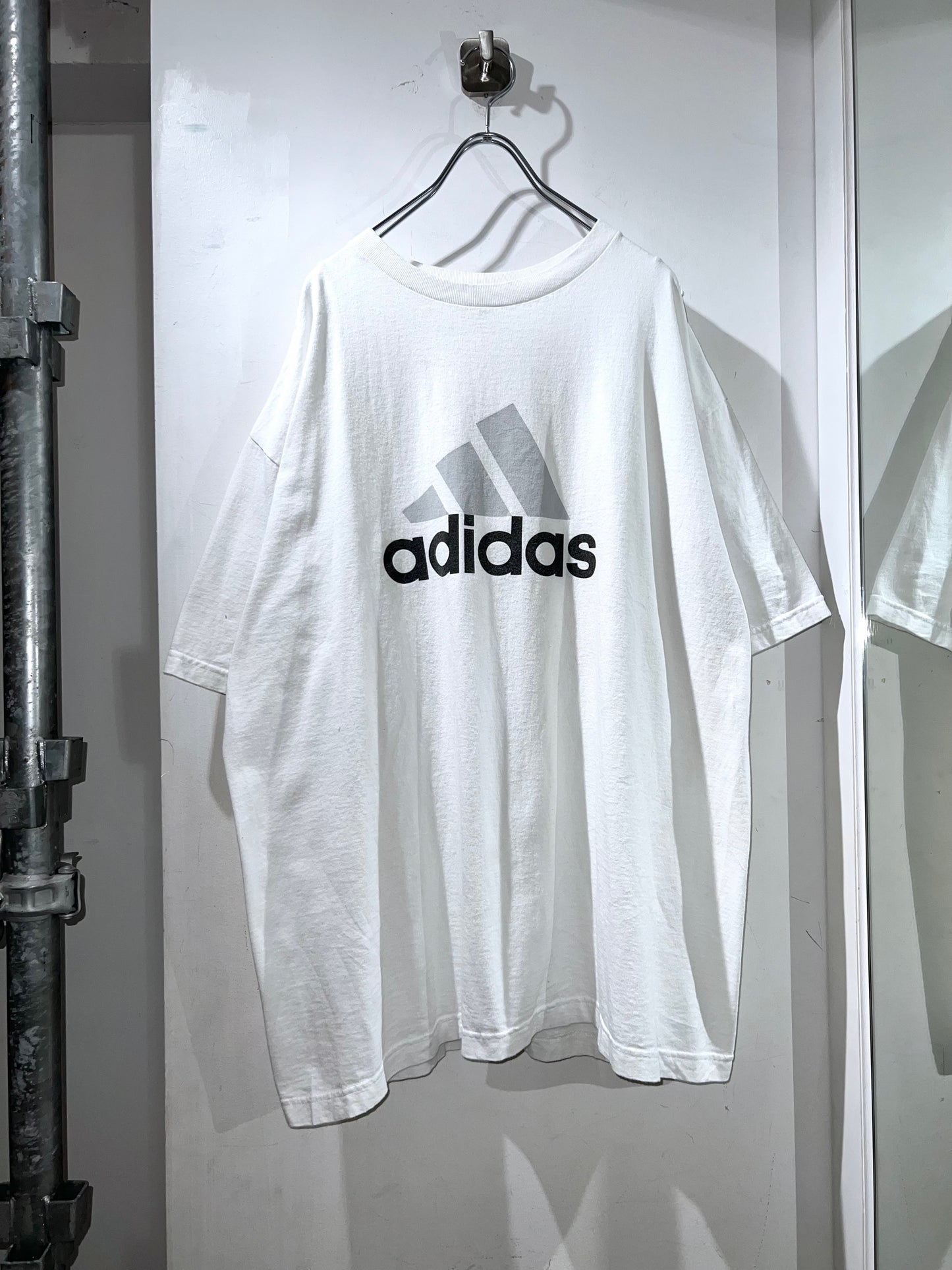 Old Adidas Logo Print T-Shirt