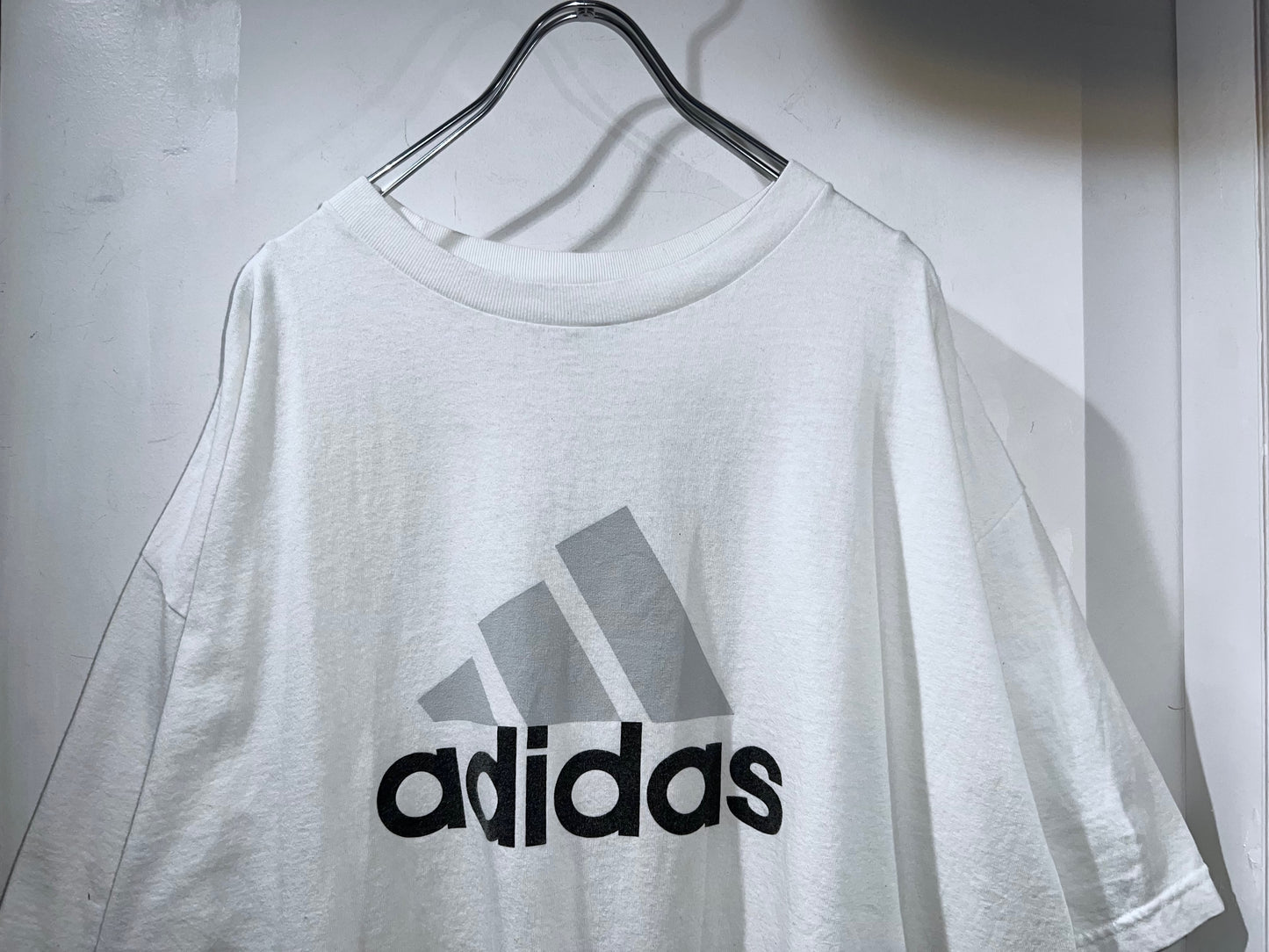 Old Adidas Logo Print T-Shirt