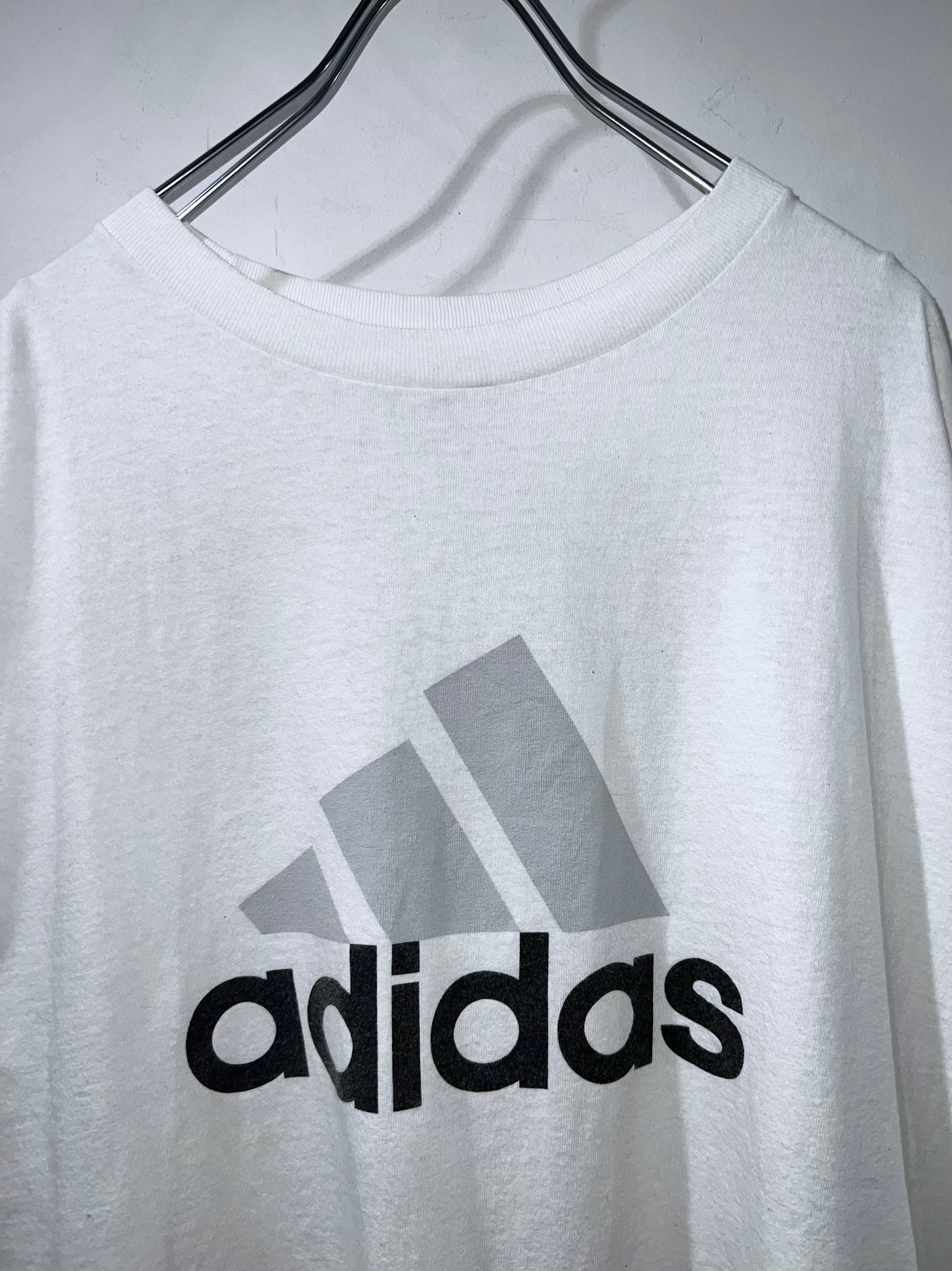 Old Adidas Logo Print T-Shirt