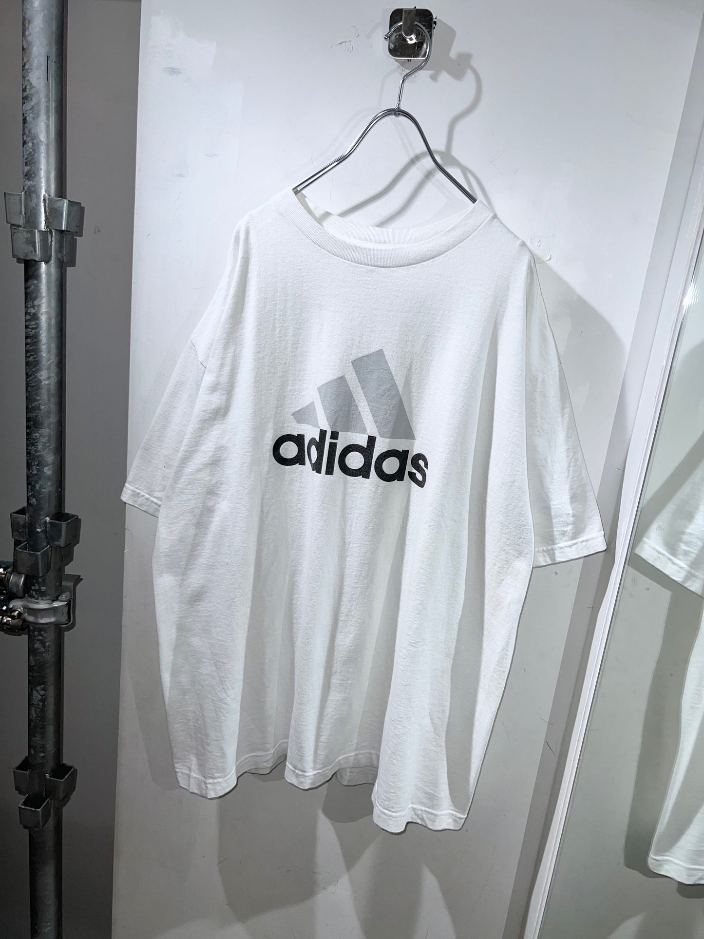 Old Adidas Logo Print T-Shirt