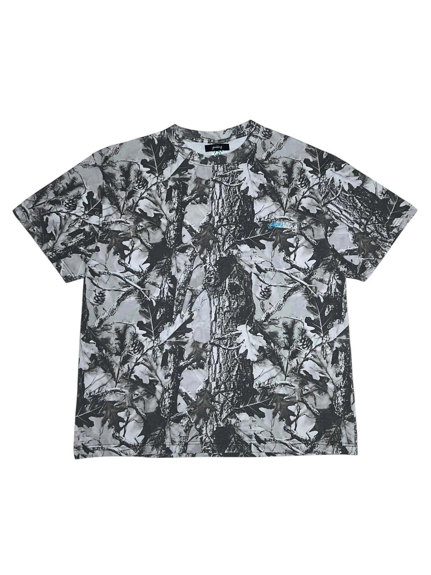 GAMBLING™︎ Grey Wood Camo Tee