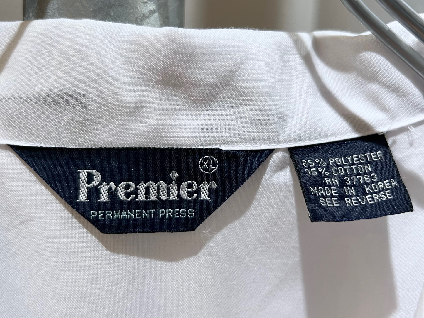 Vintage Premier White Guayabera Shirt