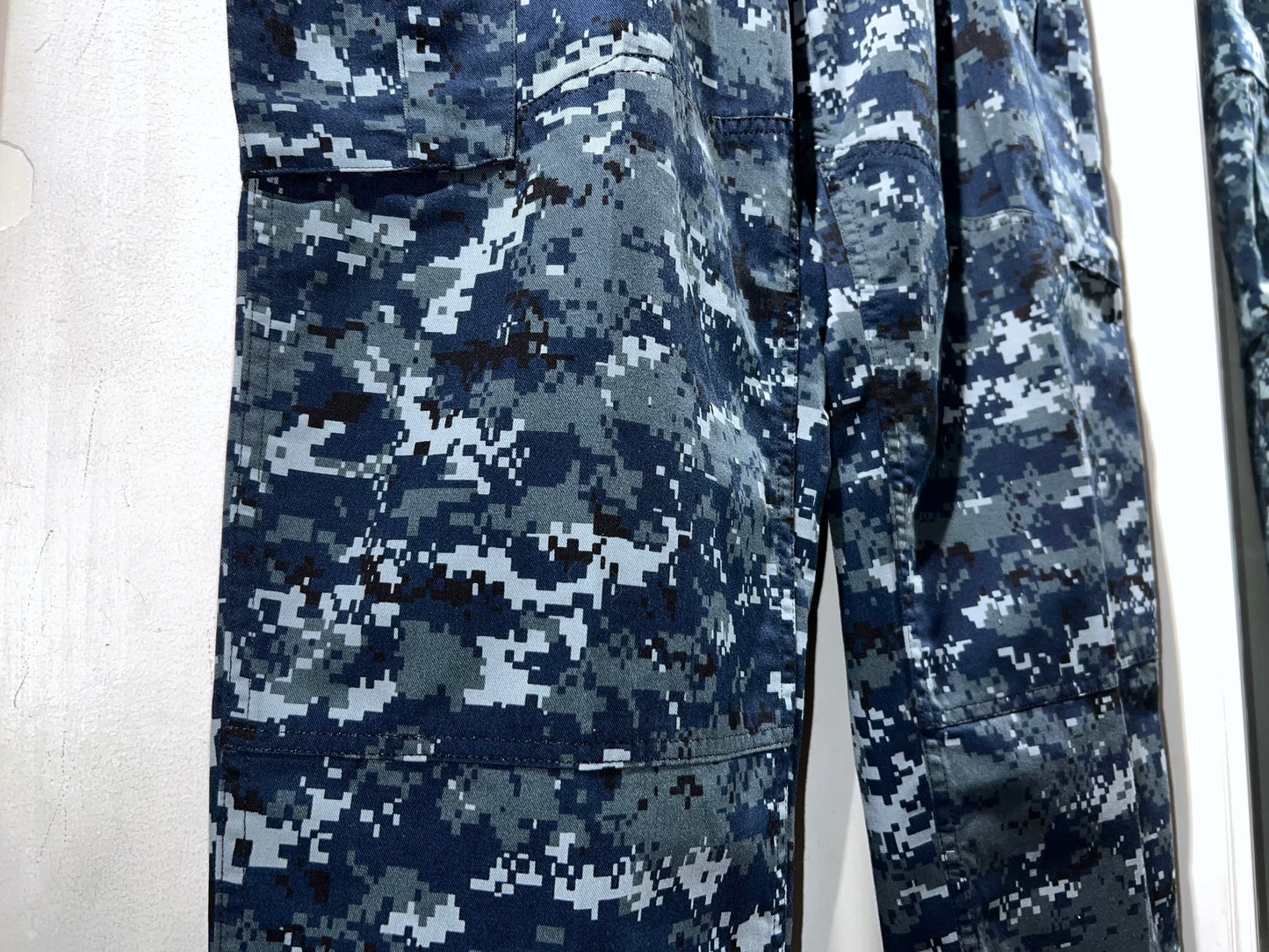 Blue Digital Camouflage Military Pants
