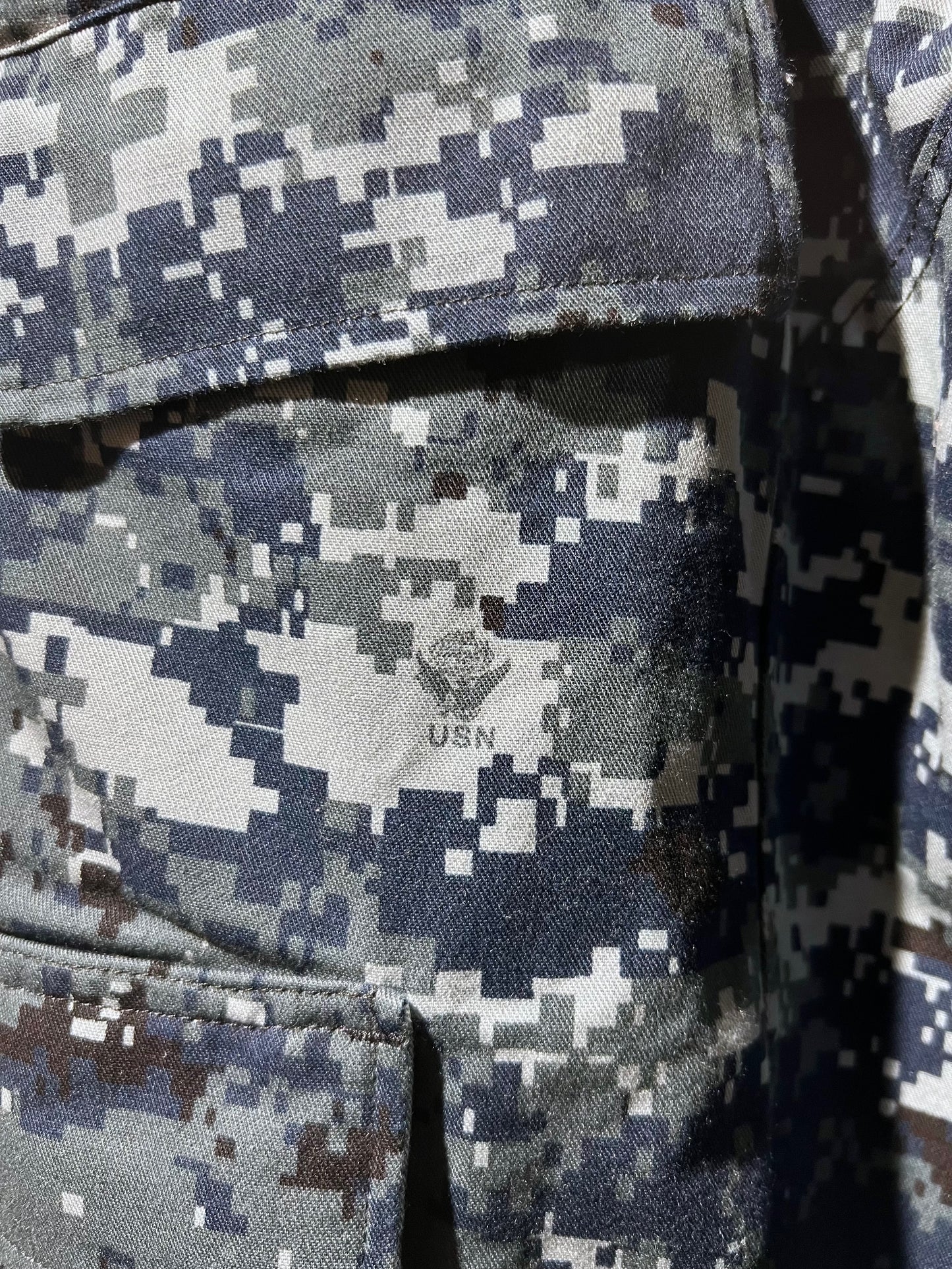 Blue Digital Camouflage Military Pants