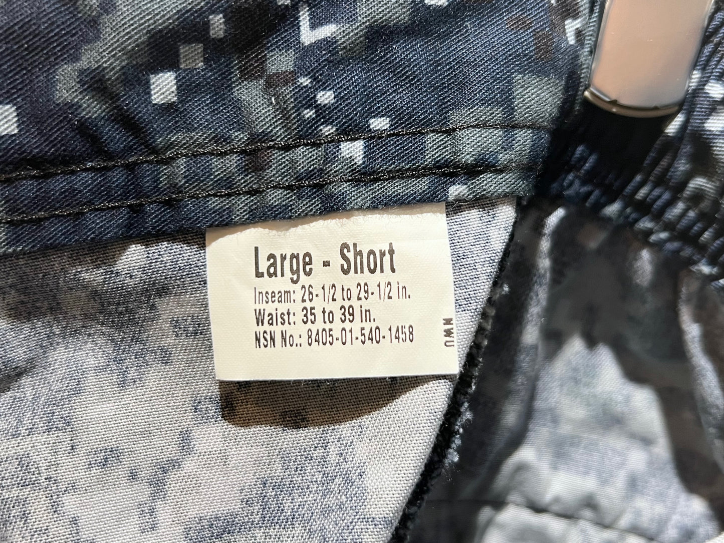Blue Digital Camouflage Military Pants