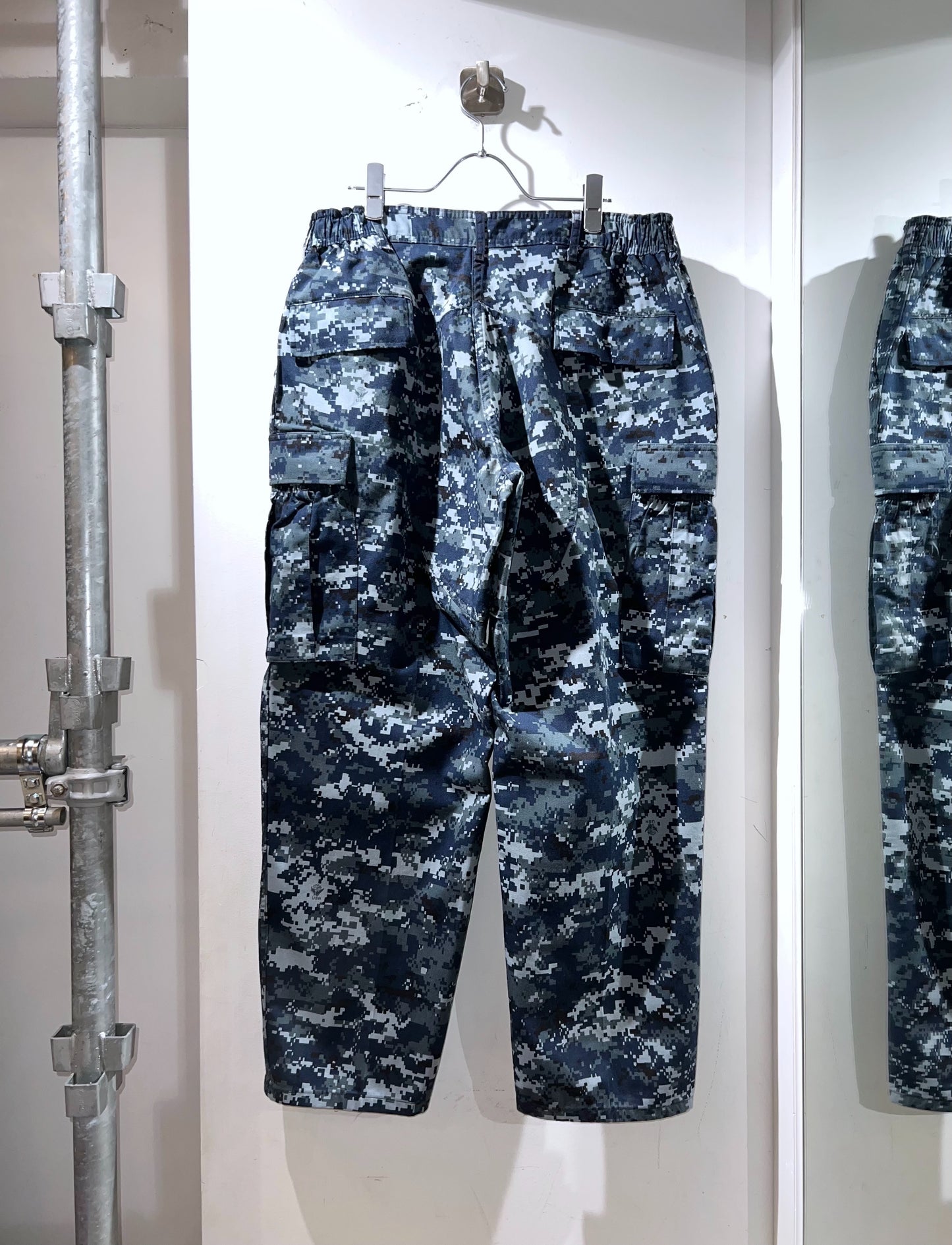 Blue Digital Camouflage Military Pants