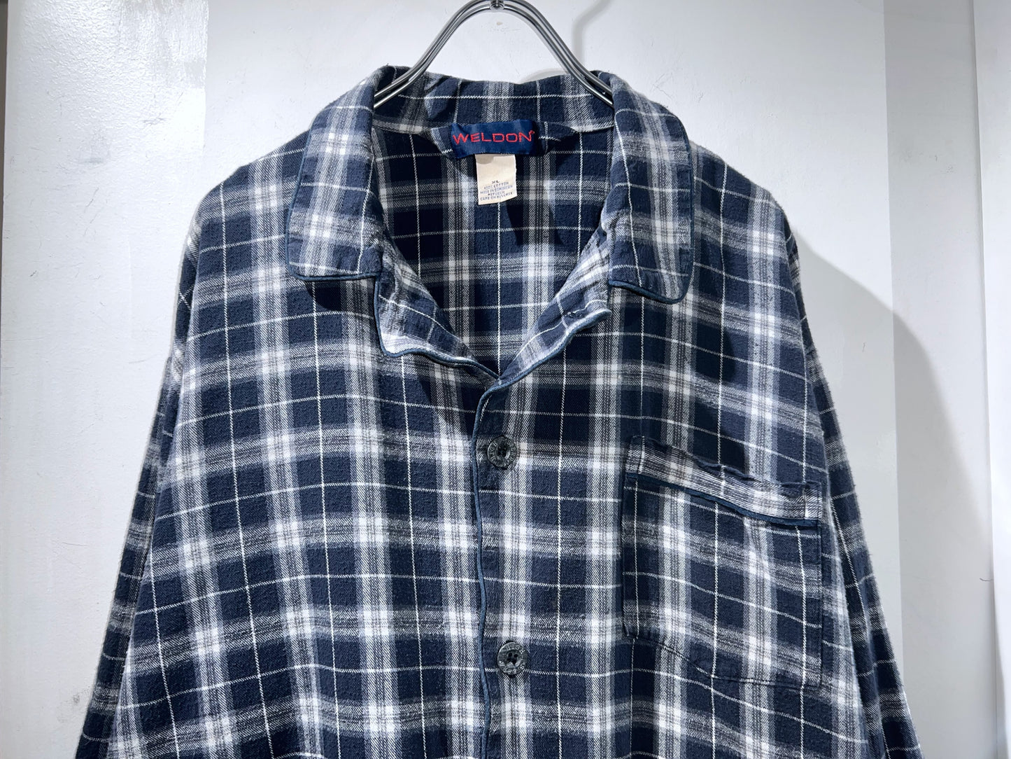 90s Vintage Cotton Pajamas Shirt