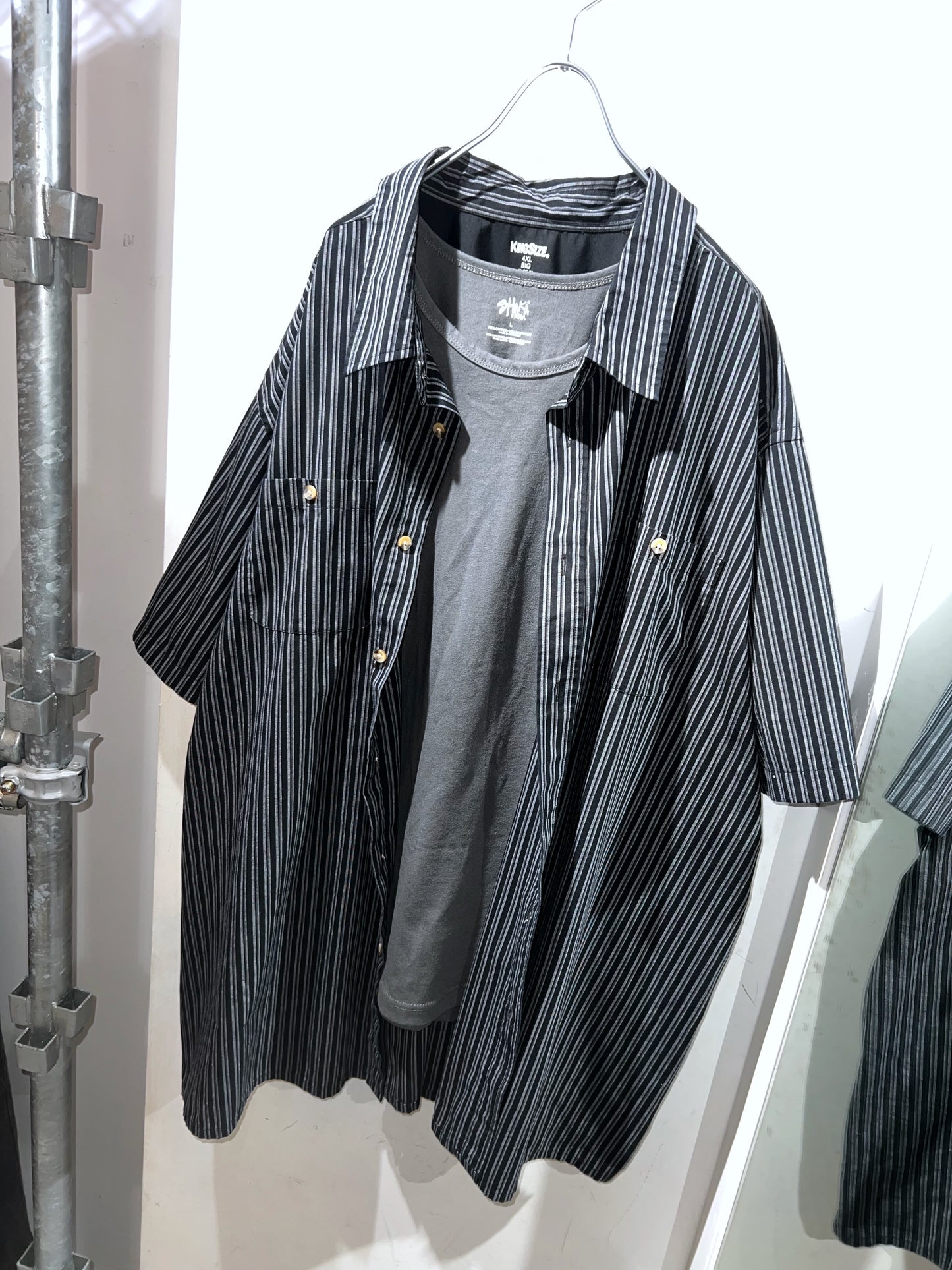 KINGSIZE Oversized Striped Shirt