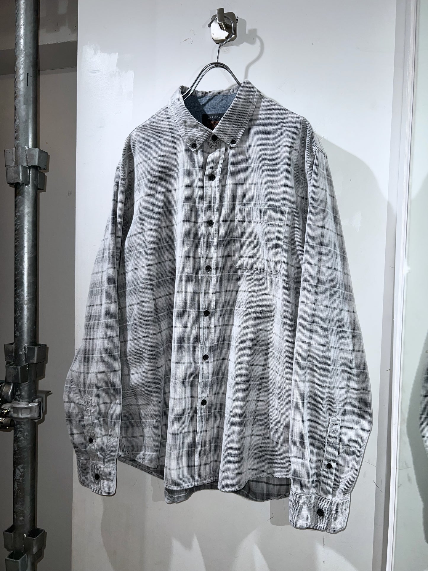 00s Cord Plaid Shirt
