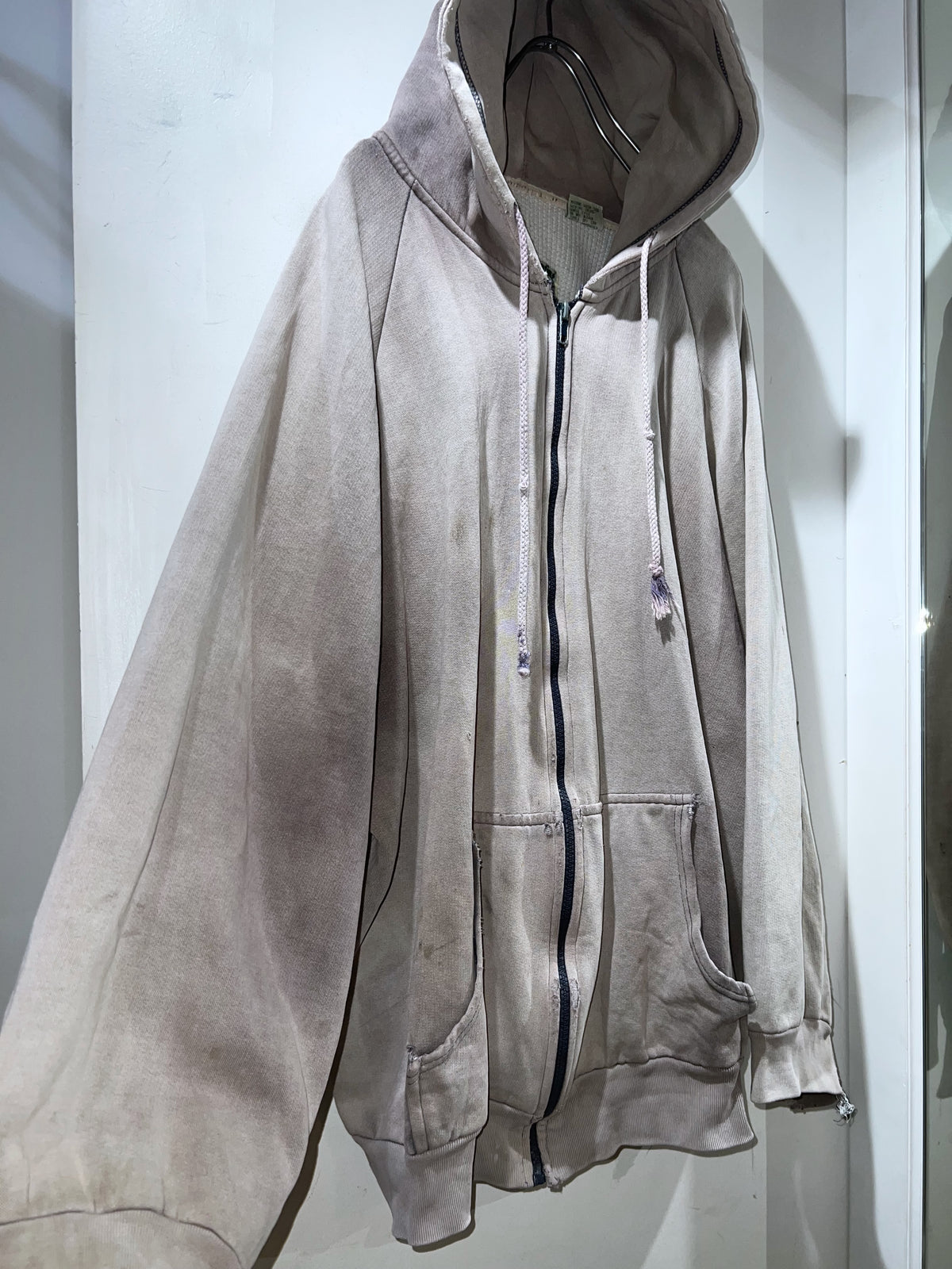 90s Bay Trading Thermal-lined Zip Up Hoodie