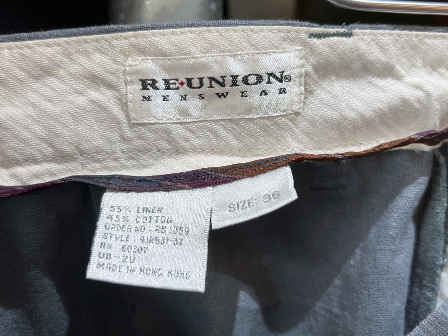Old Linen mix Loose Wide Trousers