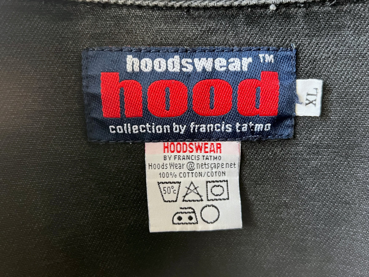 90s hoodswear oversized heavyweight denim shirt jacket
