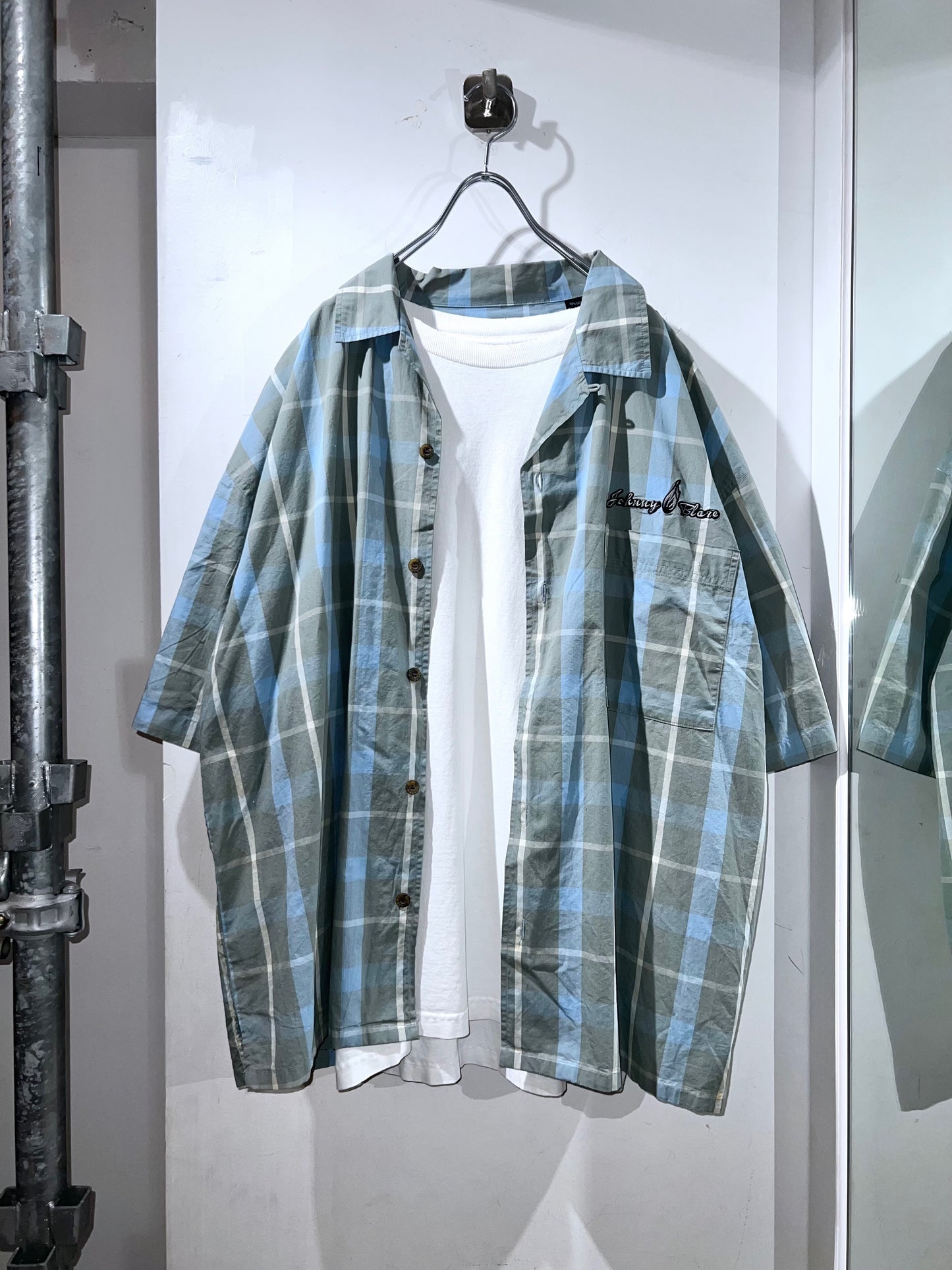 90s Johnny Blaze Lightweight Cotton Plaid Shirt