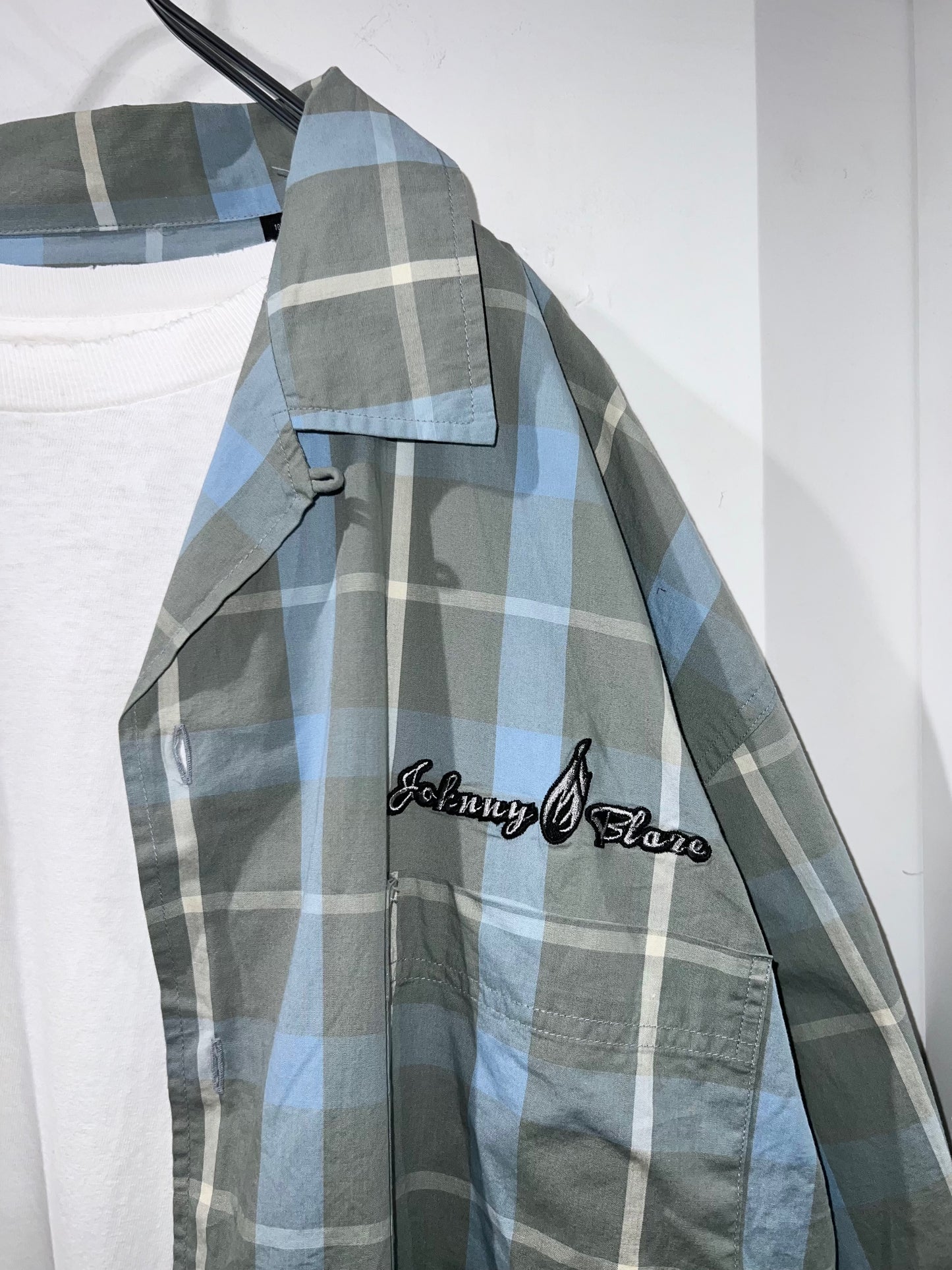 90s Johnny Blaze Lightweight Cotton Plaid Shirt