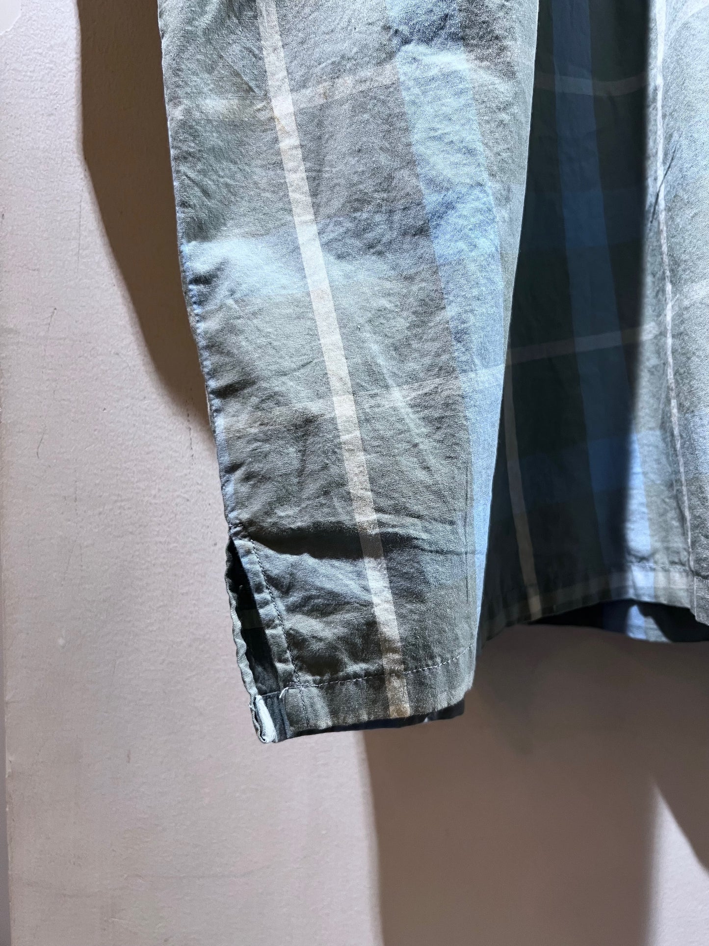 90s Johnny Blaze Lightweight Cotton Plaid Shirt