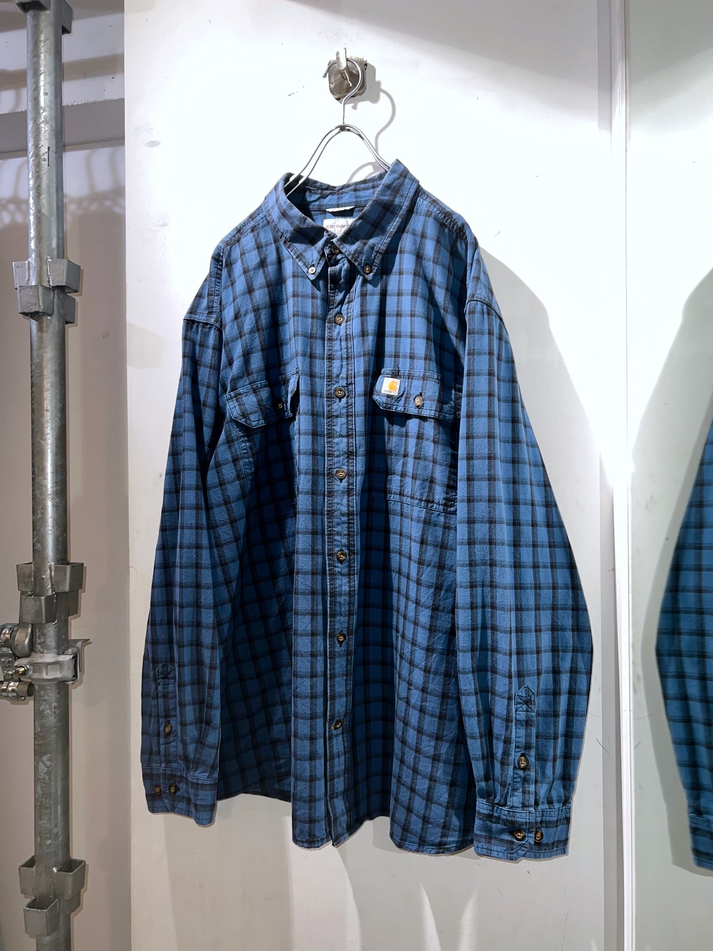 Carhartt Oversized Cotton Button Down Plaid Shirt