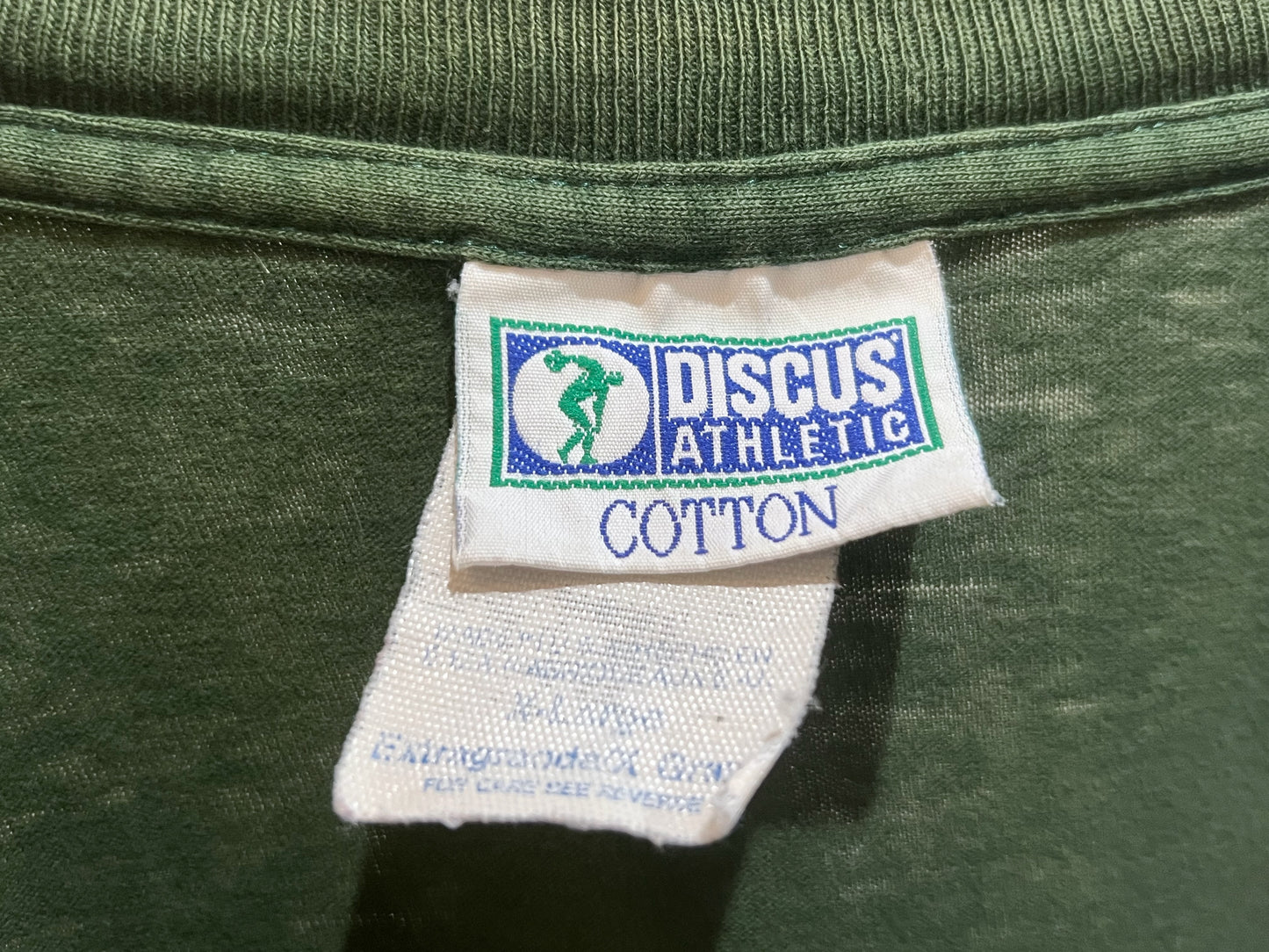Old Discus Distressed Pocket Tee