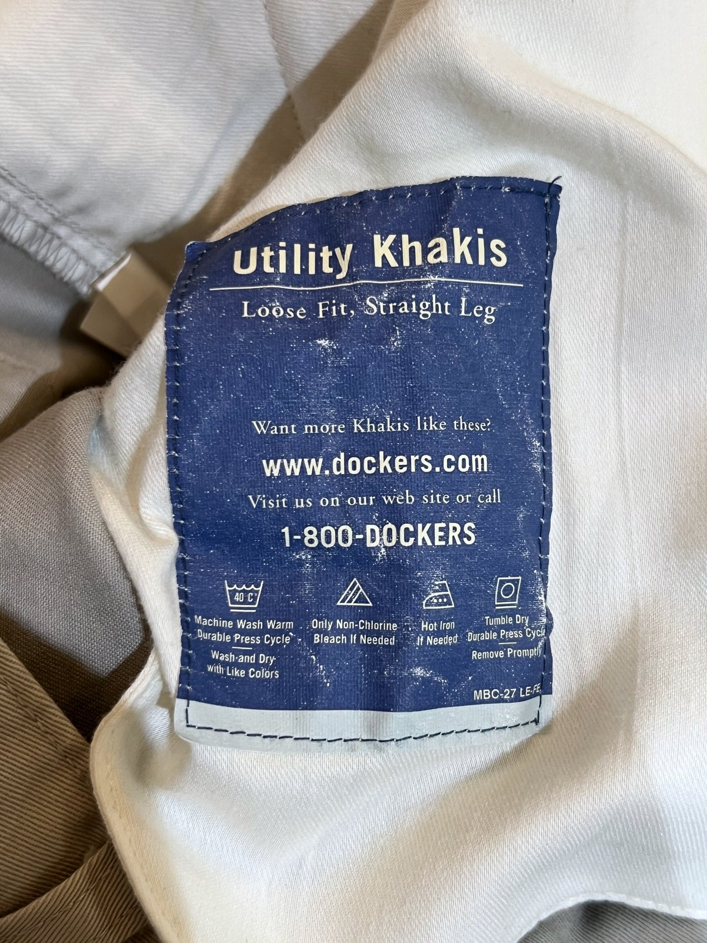 DOCKERS Utility Khakis Widely Cargo Pants